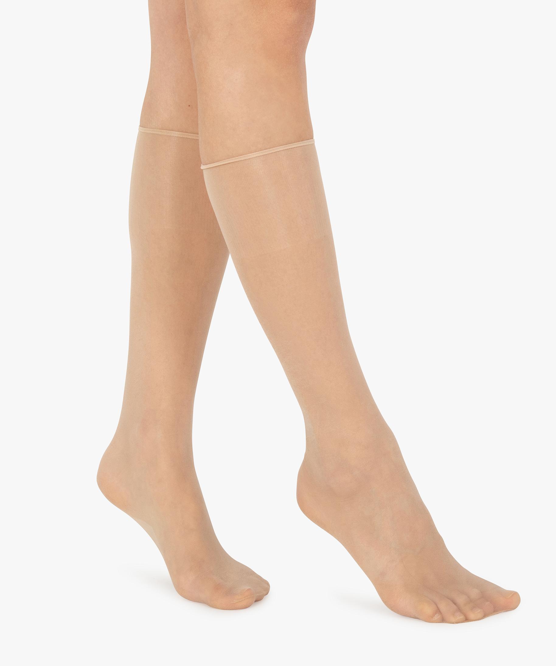 Mi Bas Femme Transparents Voile Nude Lot De Sublim DIM Beige GEMO