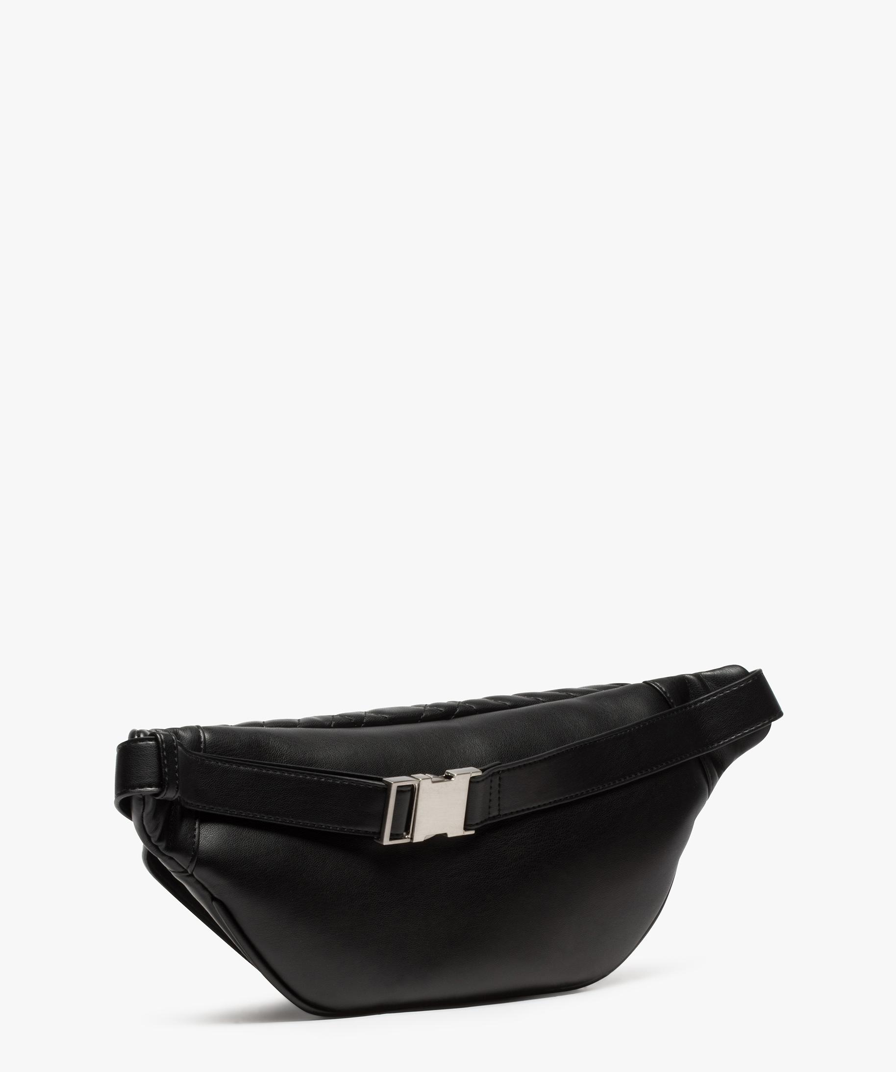 Sac banane femme matelass noir GEMO