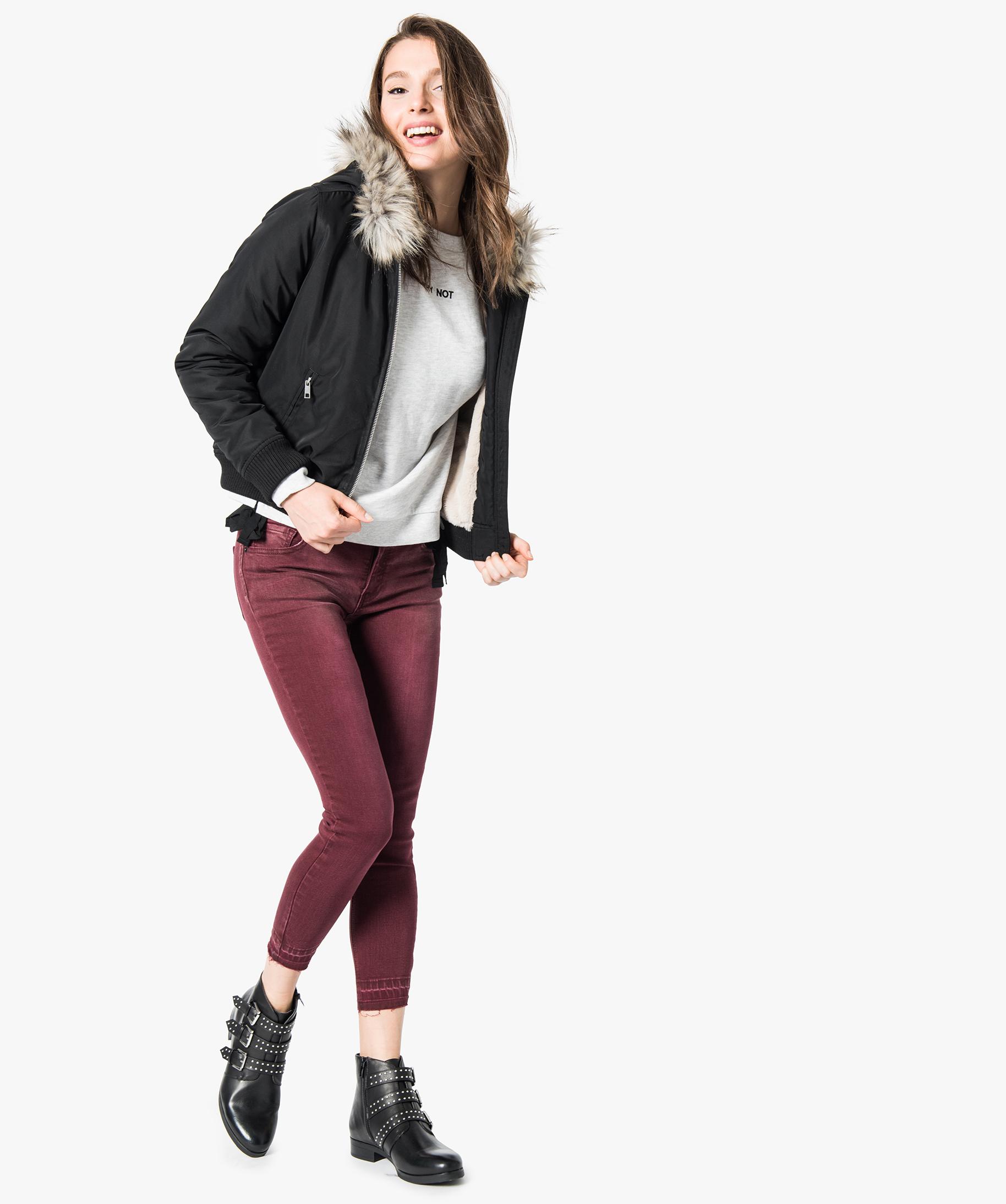 Blouson bomber avec capuche GEMO