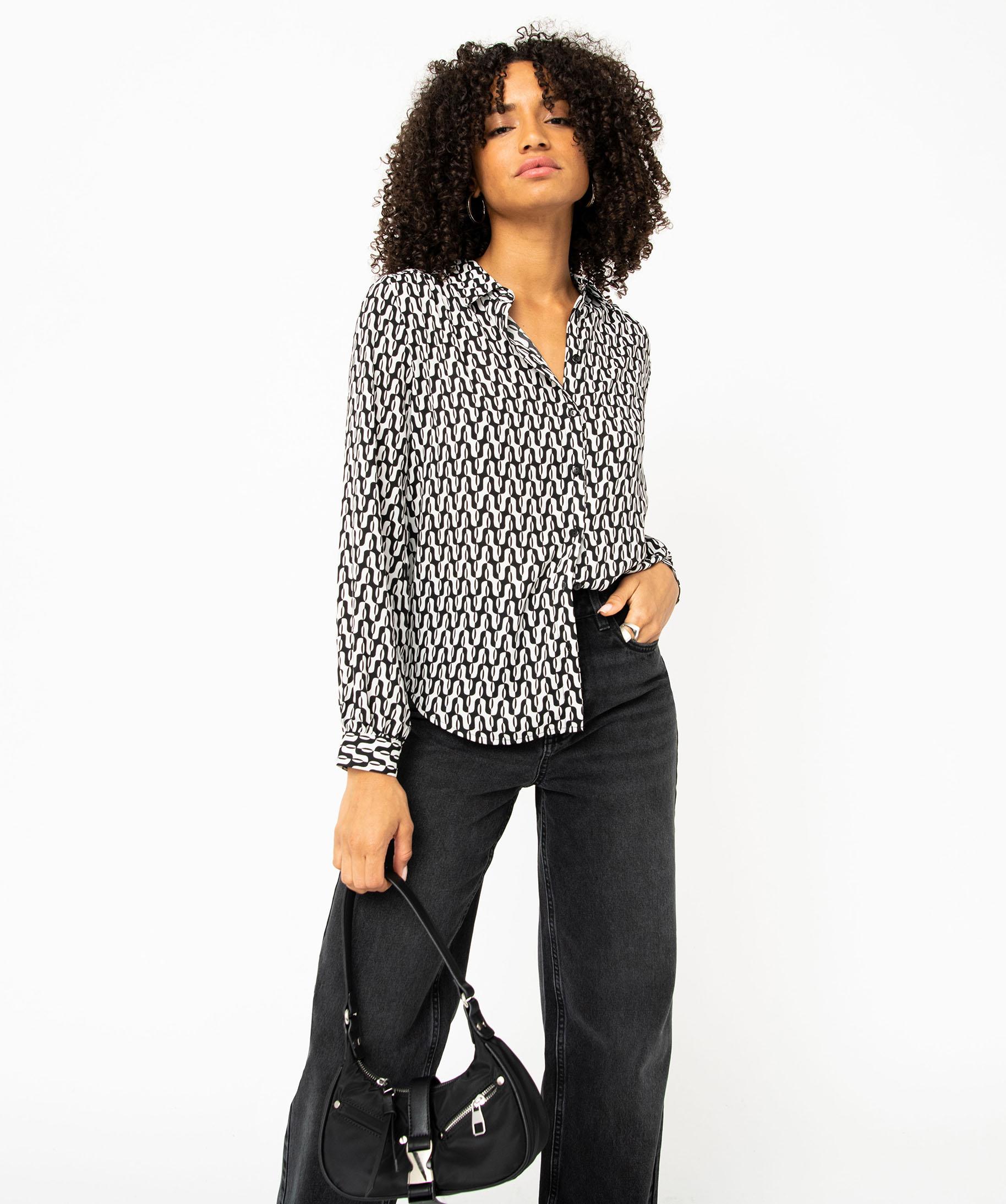 Chemise Femme Romfh Imprimé Jockey - Manches Longues - Taille L - Équitation