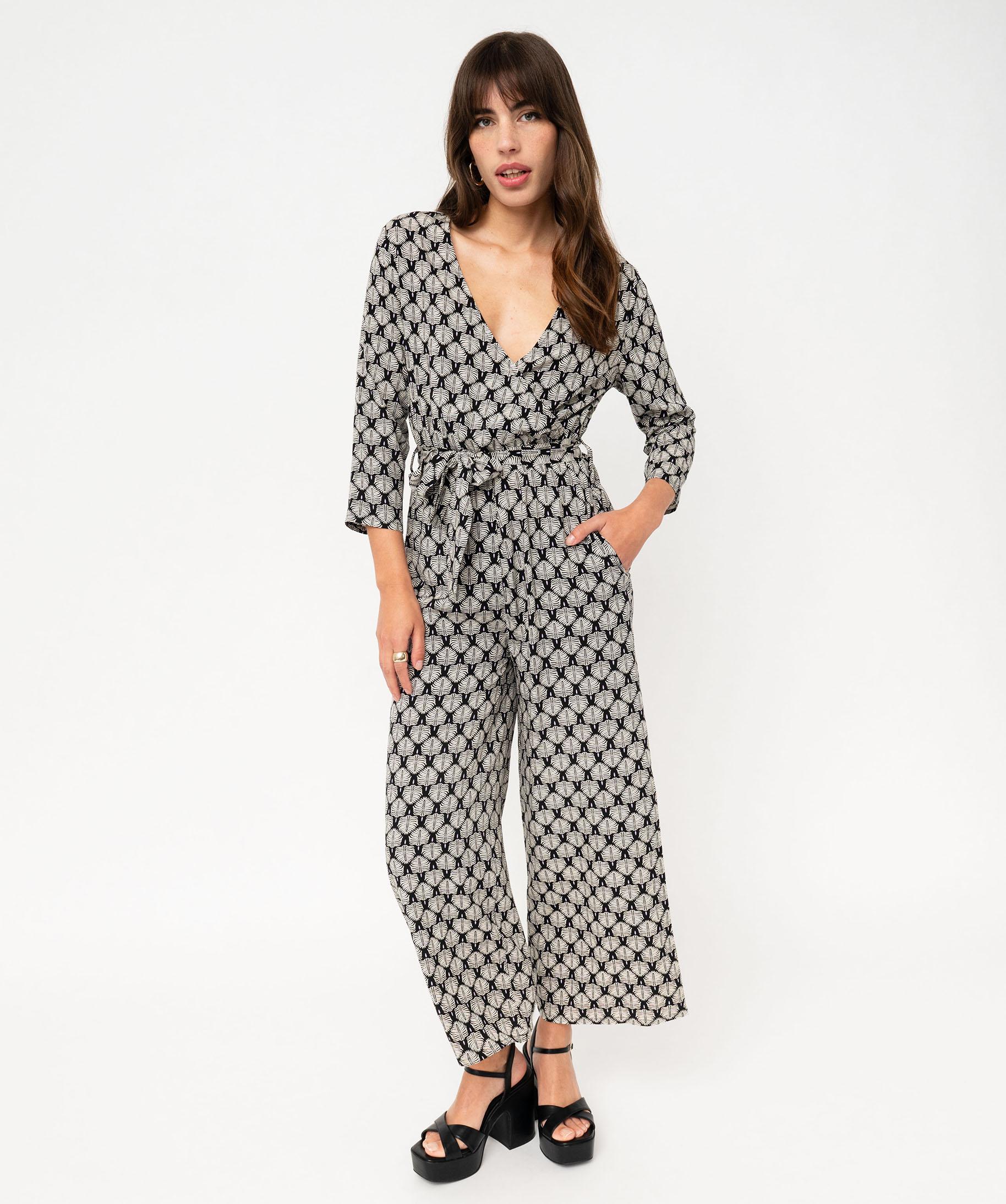Combinaison Femme Imprimée - Taille L (40-42) - Neuf Avec étiquettes - Polyester/élasthanne - Style Une-pièce