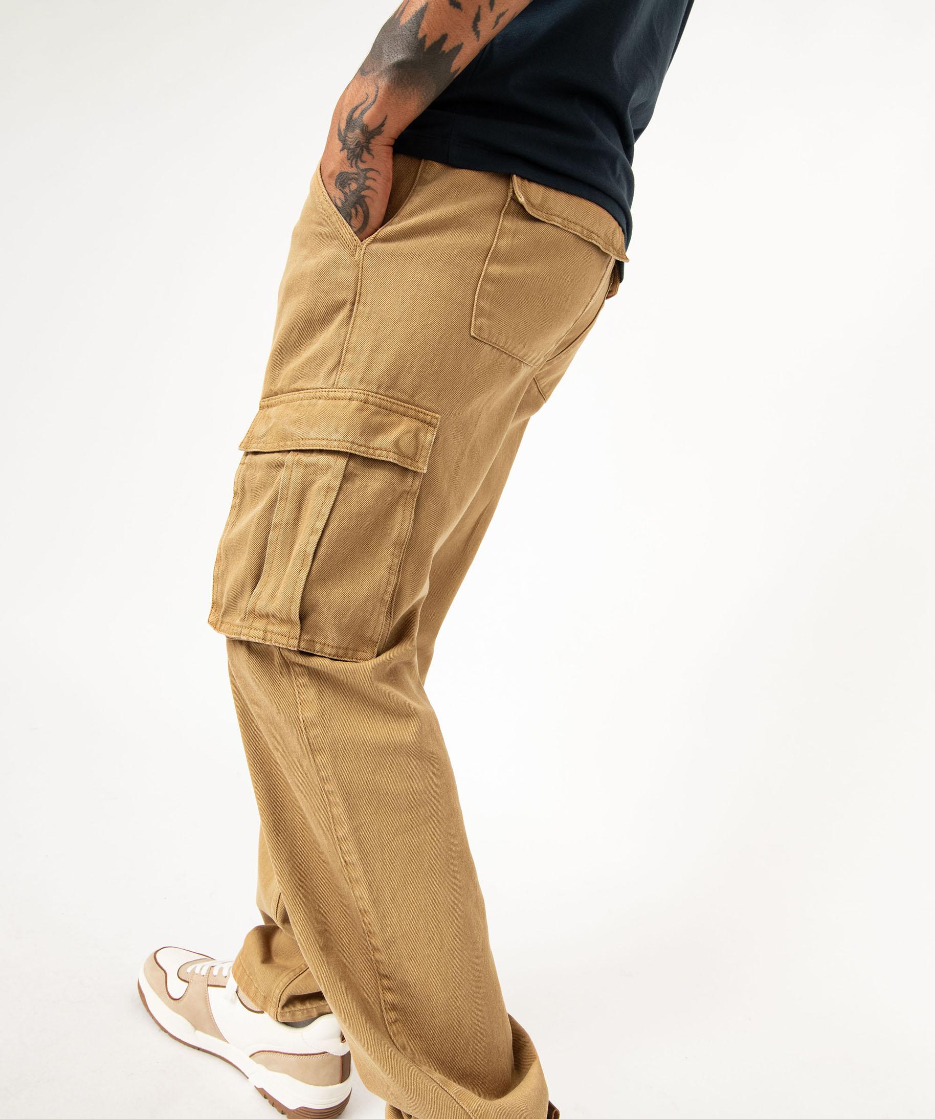 Pantalon cargo jaune homme best sale