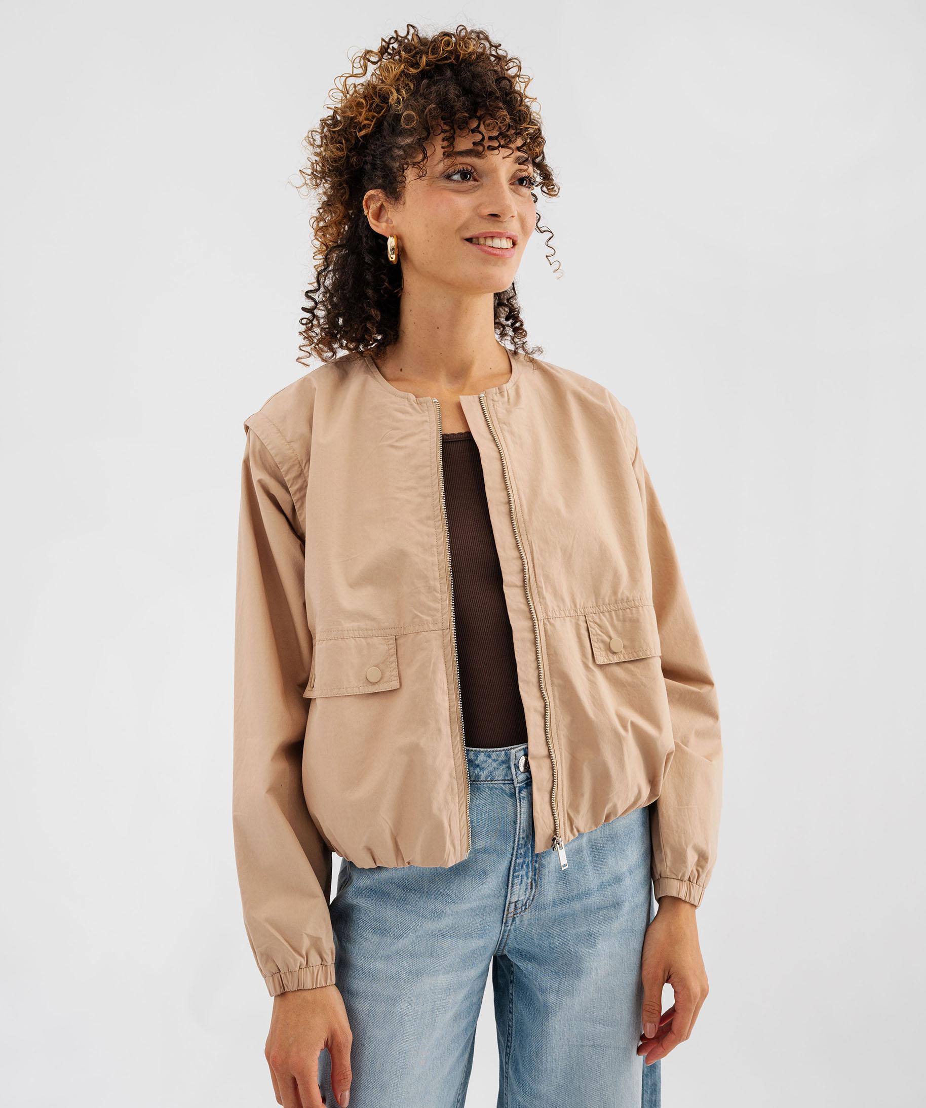 Veste Légère Non Doublée LMV - Taille 42 Beige Rosé - Occasion Très Bon État