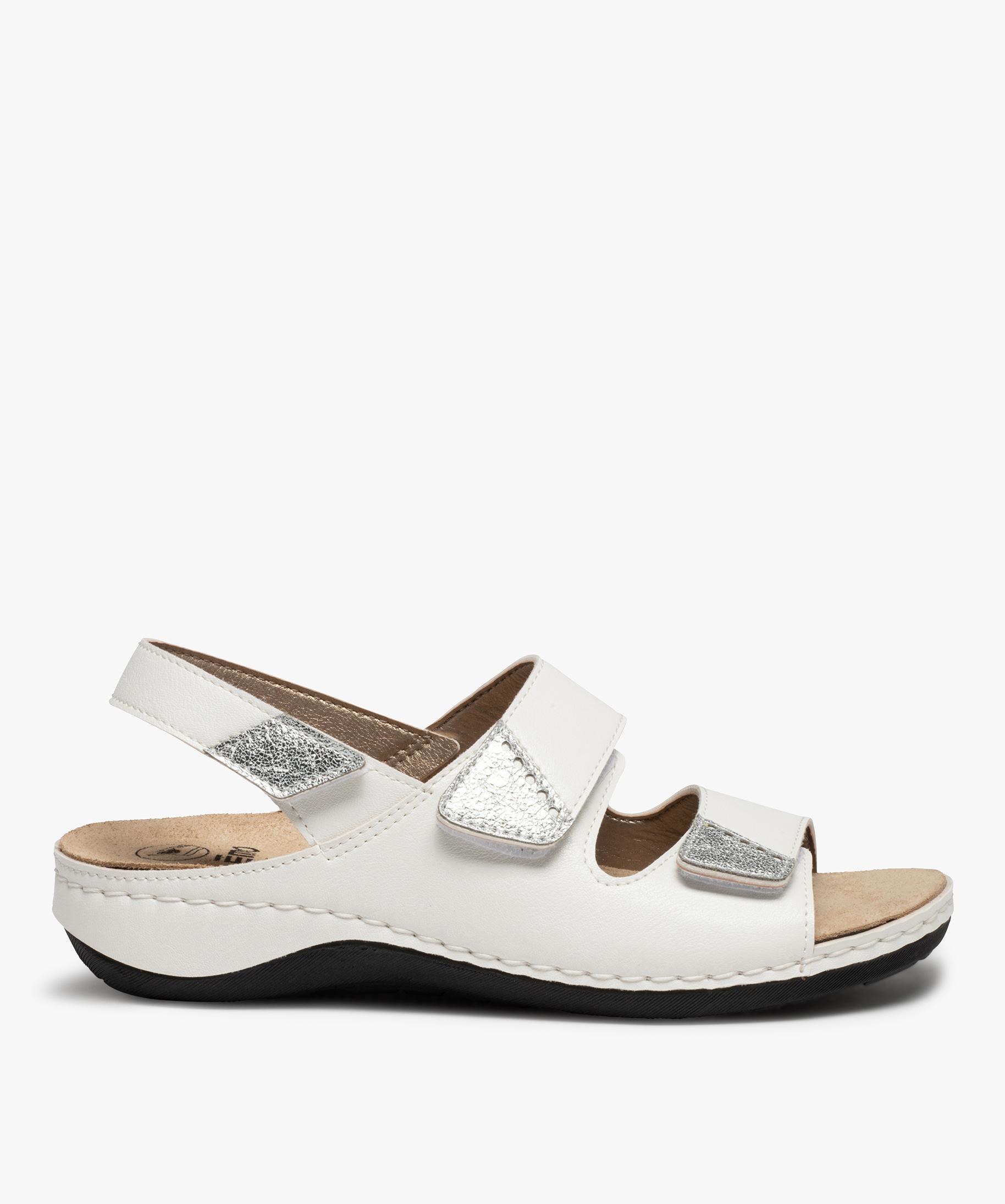 Sandales femme à scratch discount