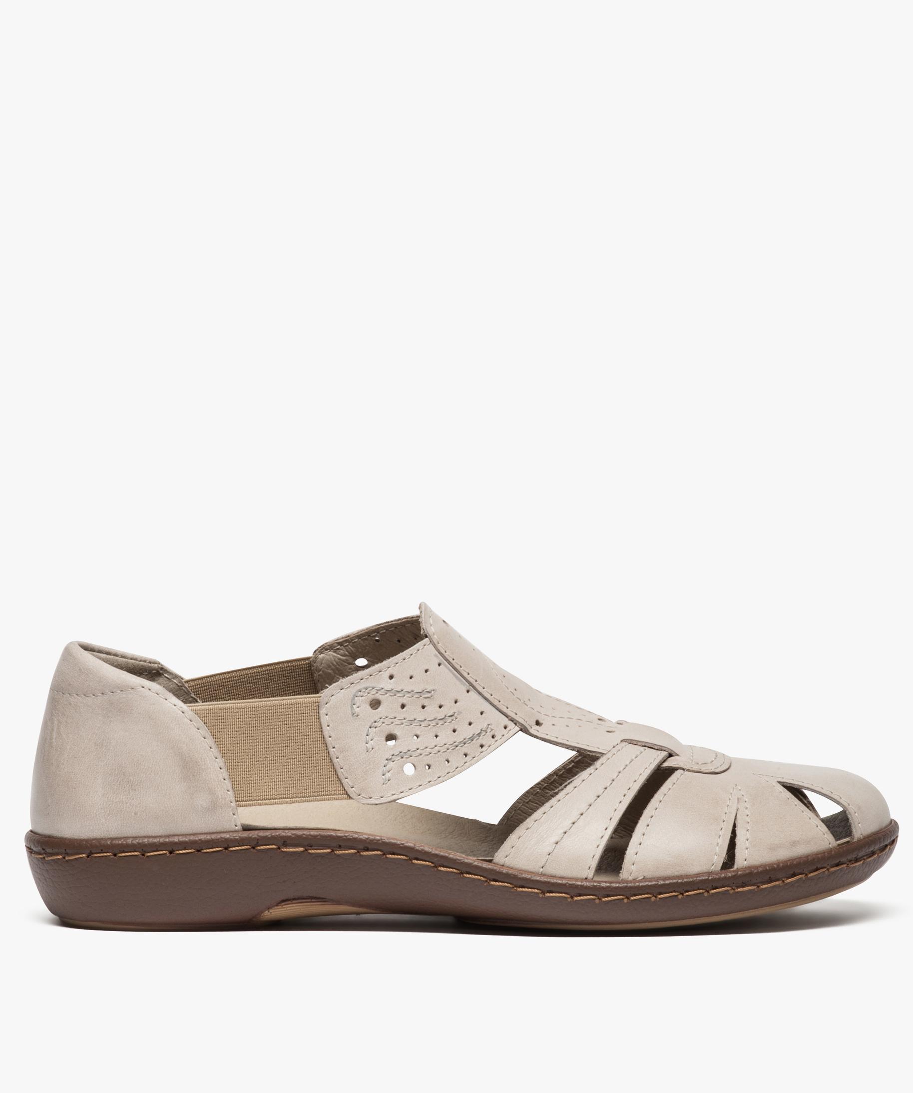 Chaussures Femmes Italiennes En Cuir Vera Gomma - Pointure 6M, élastiquées, Occasion