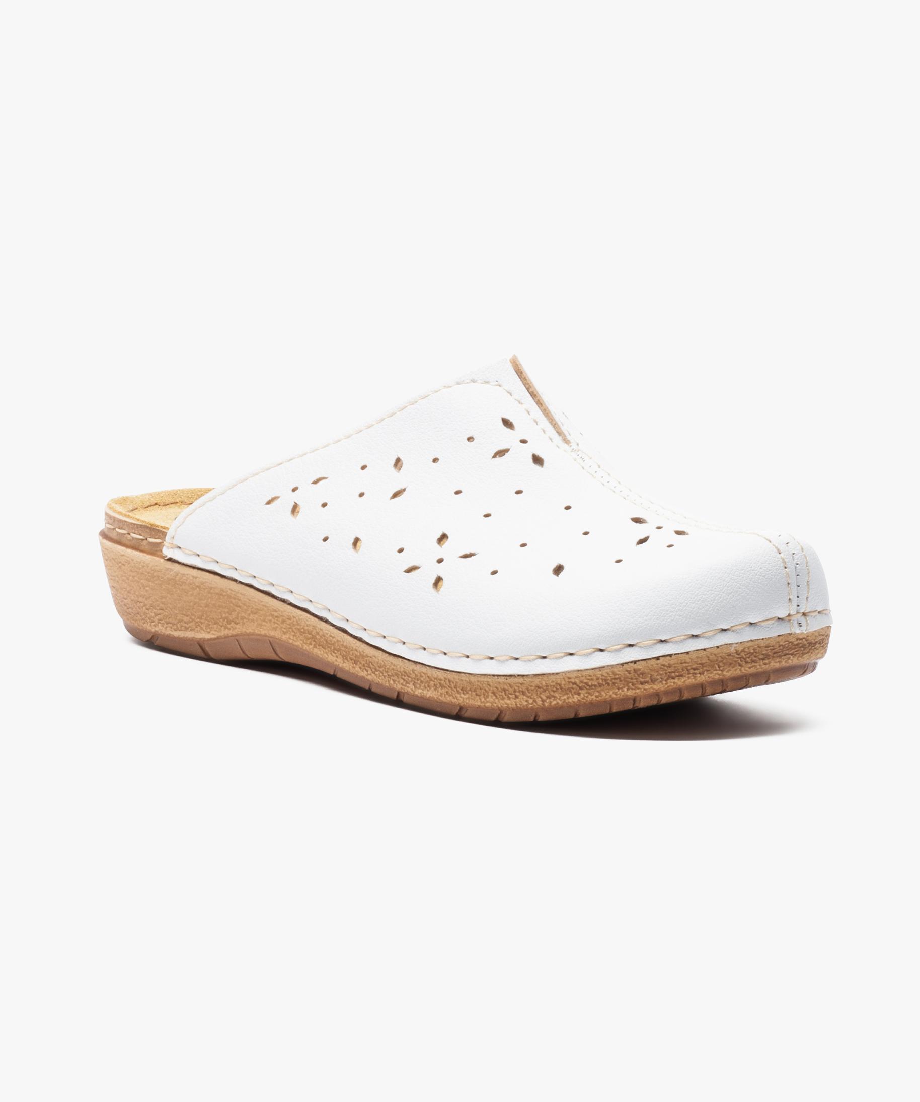 Sabot avec dessus ajouré Cloggy blanc GEMO