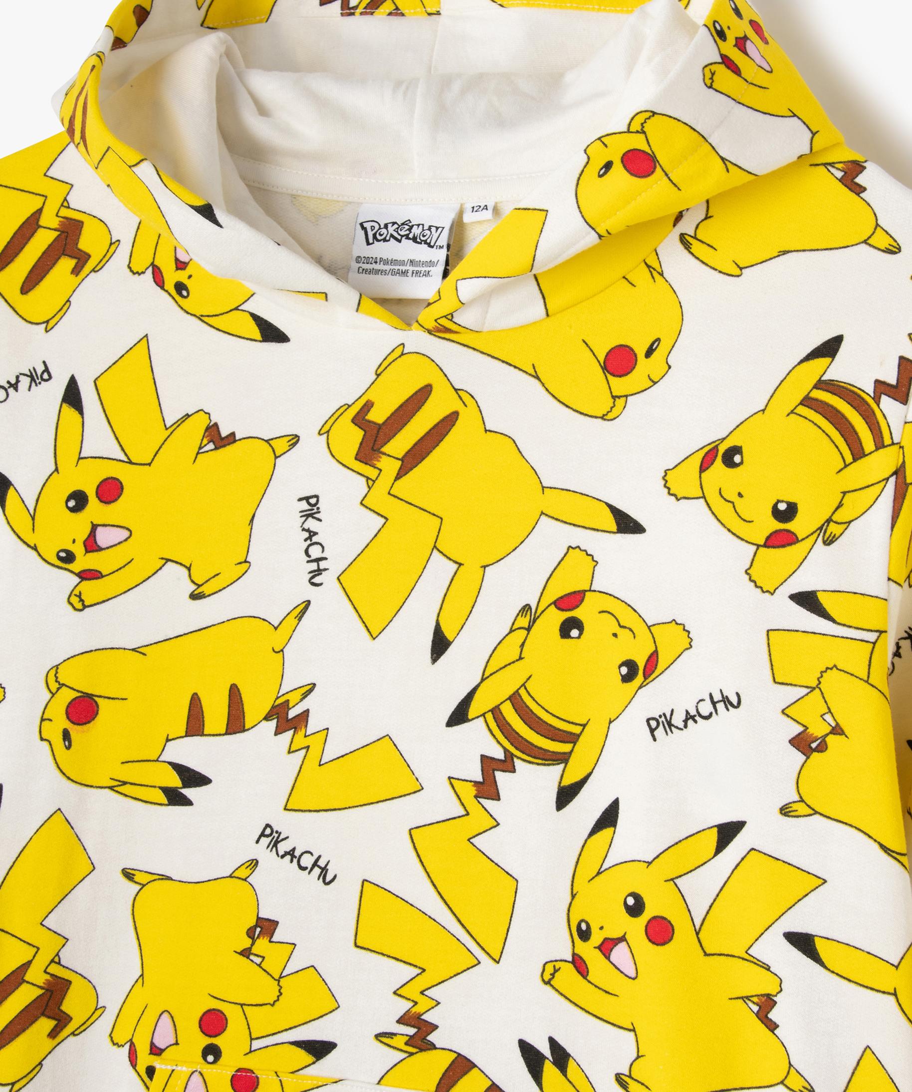 Sweat à Capuche Pokémon Pikachu Pour Enfant/ado - 100% Coton, Poche Kangourou - Cadeau Idéal Pour Fan