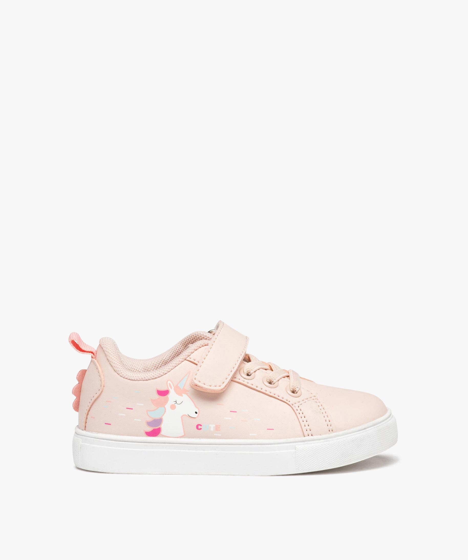 Baskets filles a scratch avec detail licorne du 24 au 30