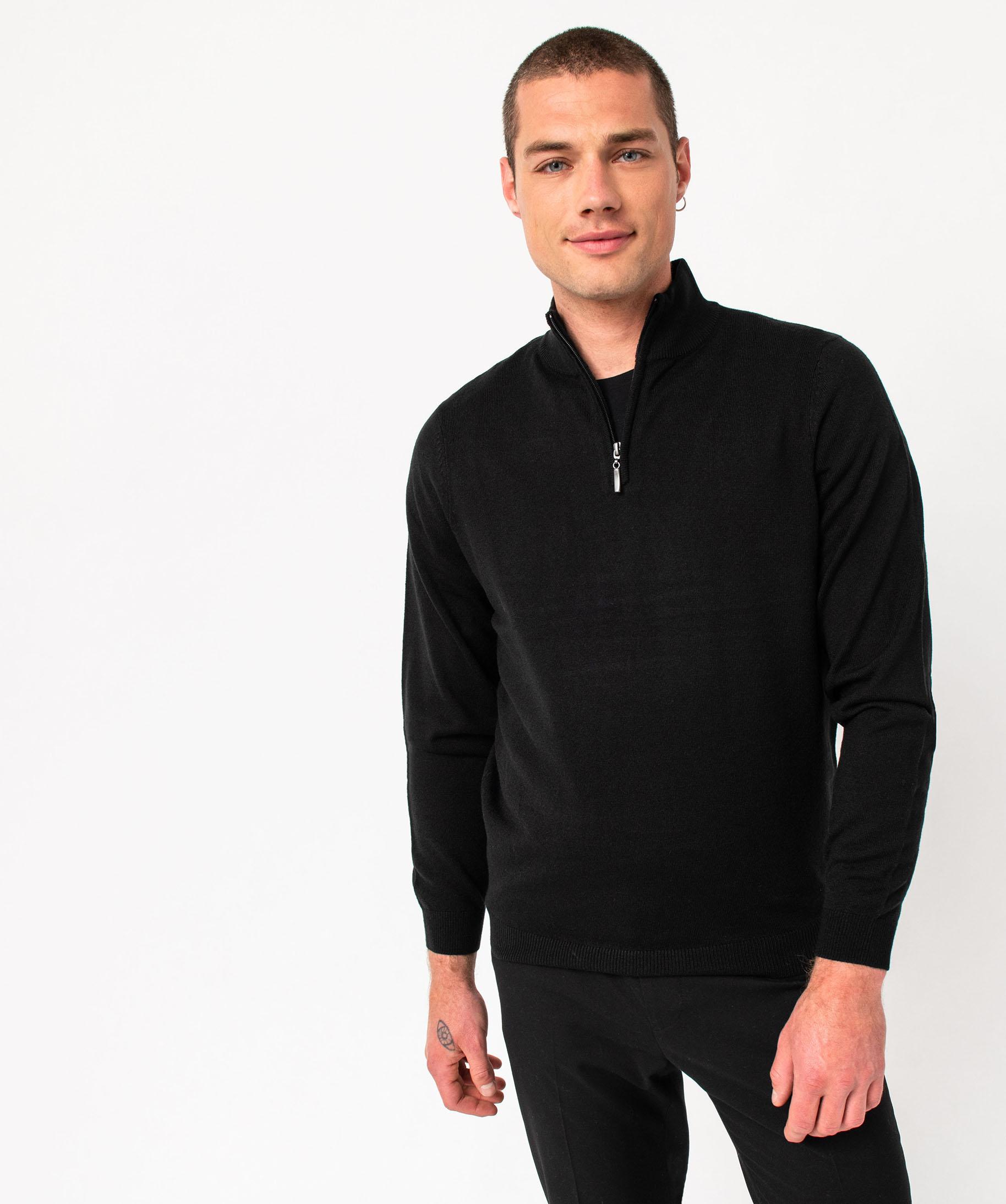 Pull Homme Col Camionneur - Micro Polaire - Chaud Et Doux - Manches Longues - Pour Automne/Hiver, Chasse, Détente