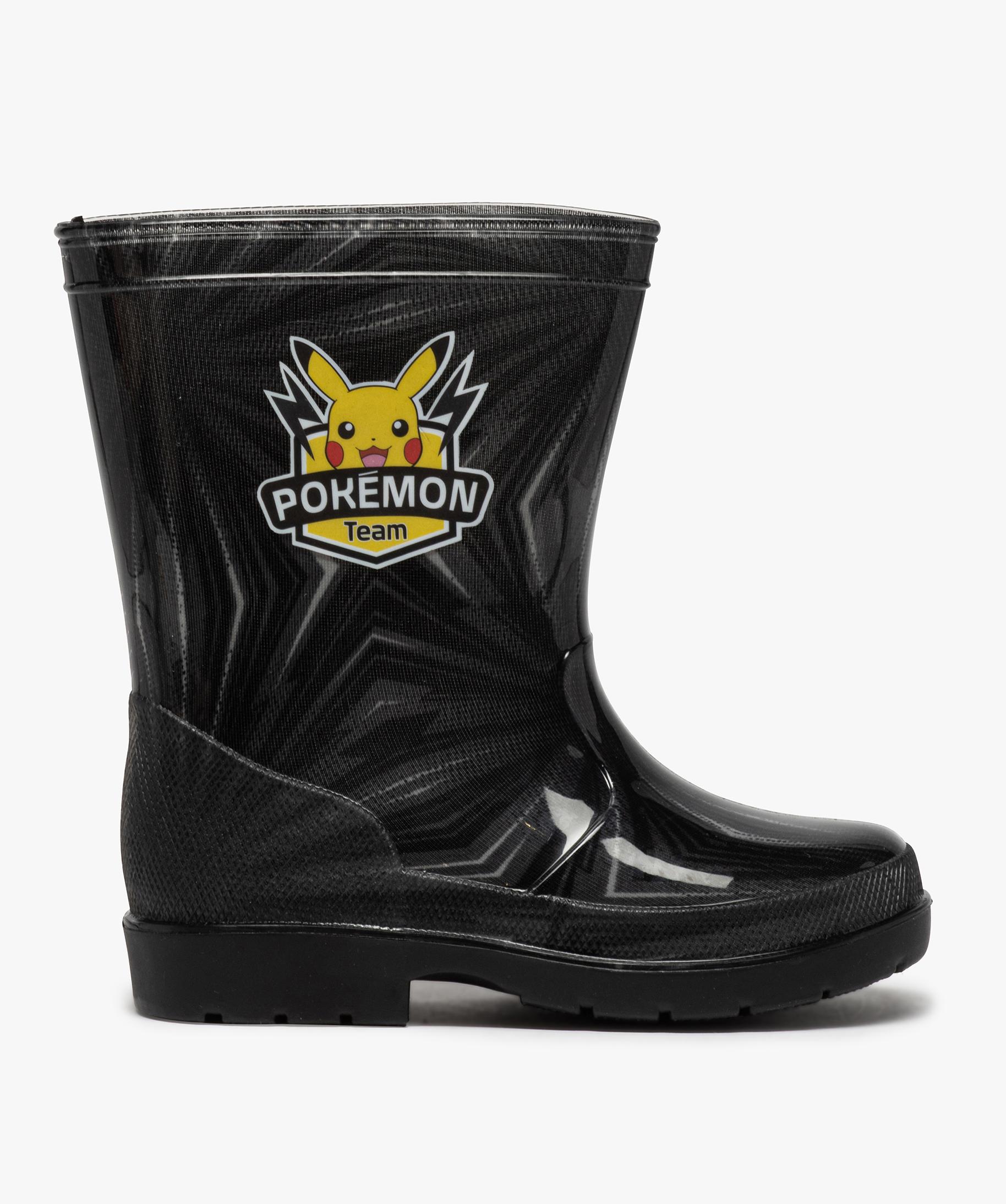 Bottes de pluie garcon a semelle crantee Pokemon