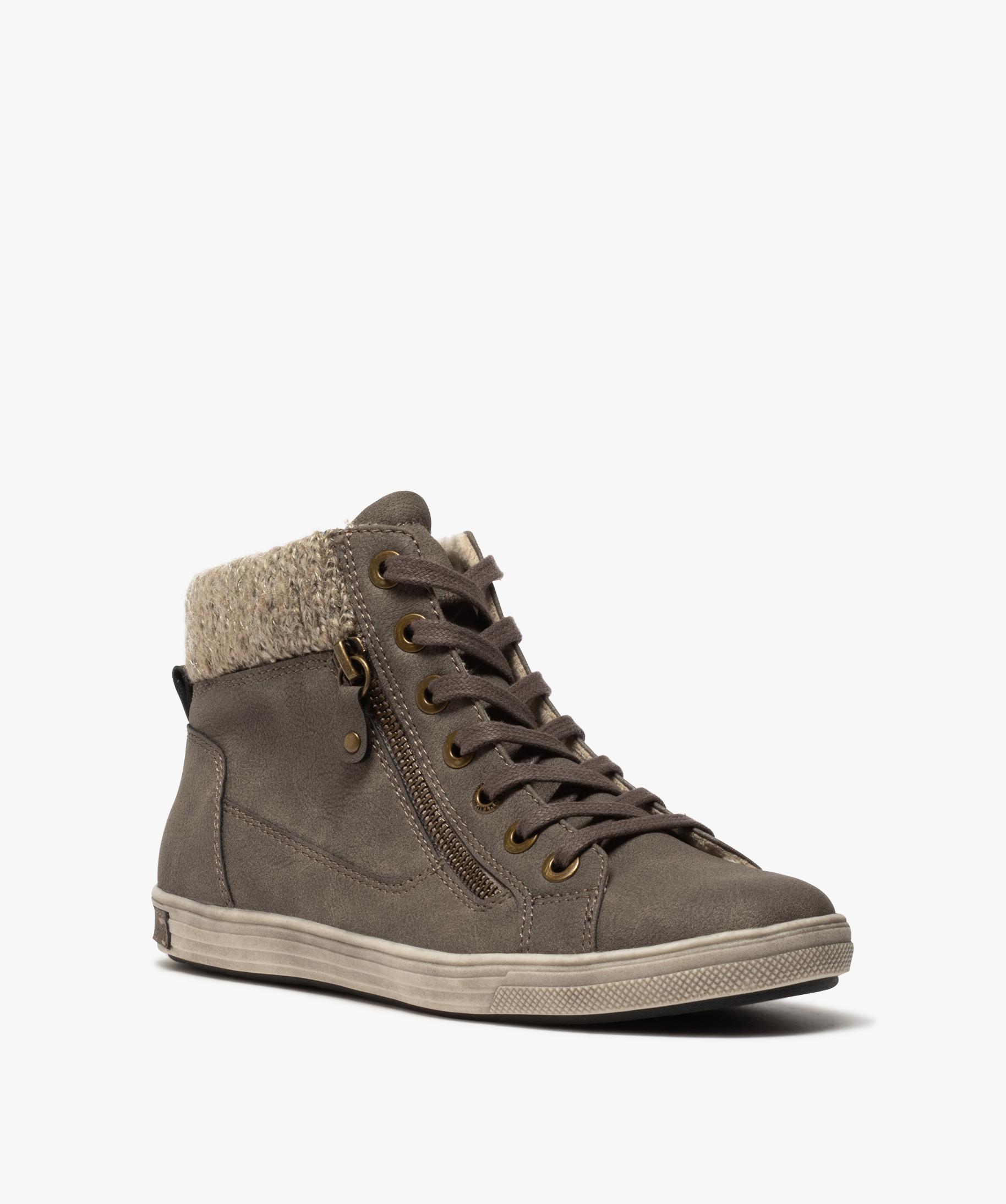 Baskets femme semi-montantes à col chaussette | GEMO