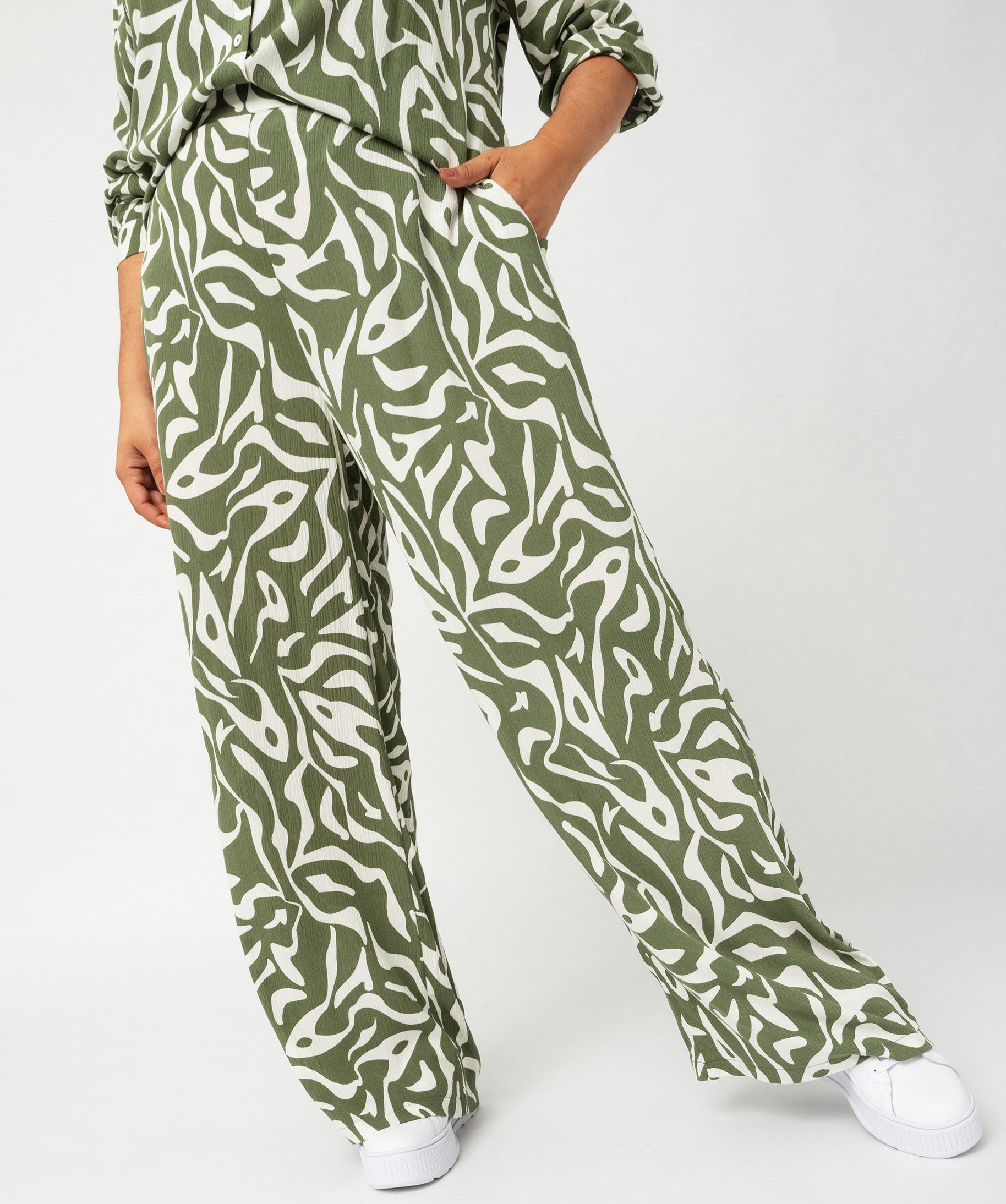Pantalon large en viscose froissee femme grande taille divers GEMO