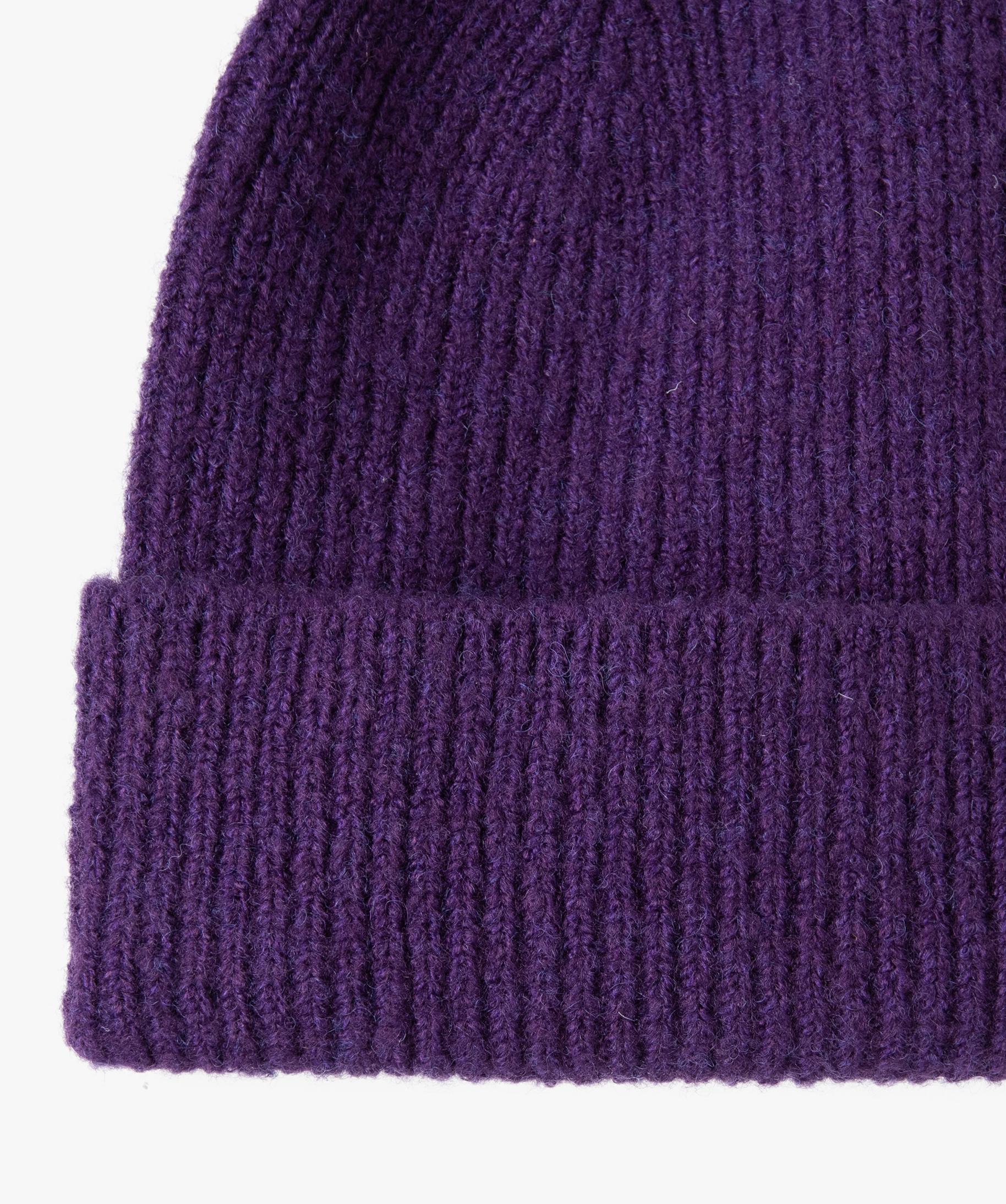 Bonnet femme en maille c tel e violet GEMO