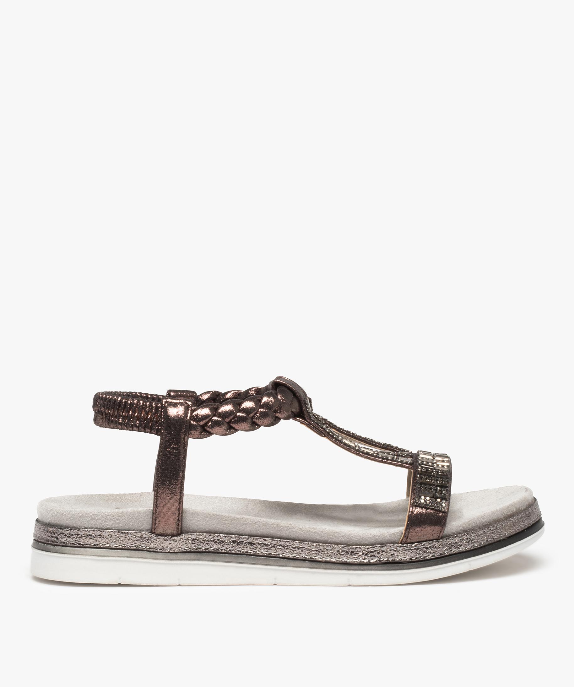 Sandales BODEN Femme - Satin Gris Et Violet - Talon Kitten 7cm - Pointure UK 4 (EU 37) - Portées Une Fois