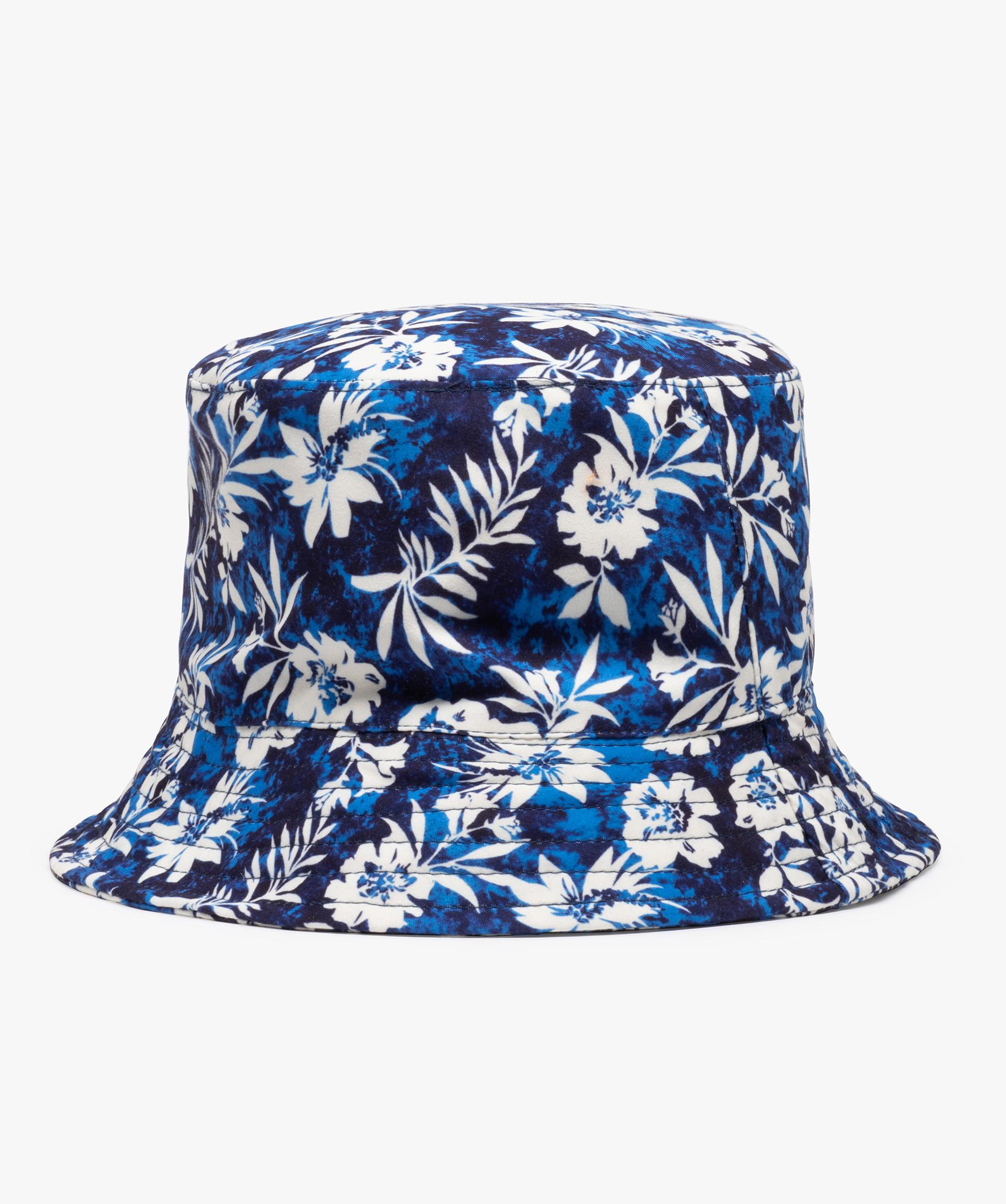 Chapeau Bob Bébé Anti-UV - Coton - Réglable - Bleu - Protection Soleil Enfant 0-6 Ans