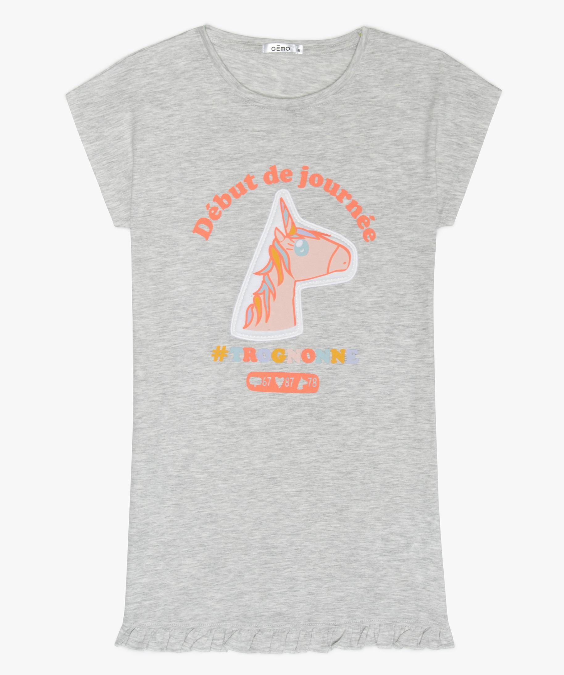 Chemise de 2025 nuit fille gemo