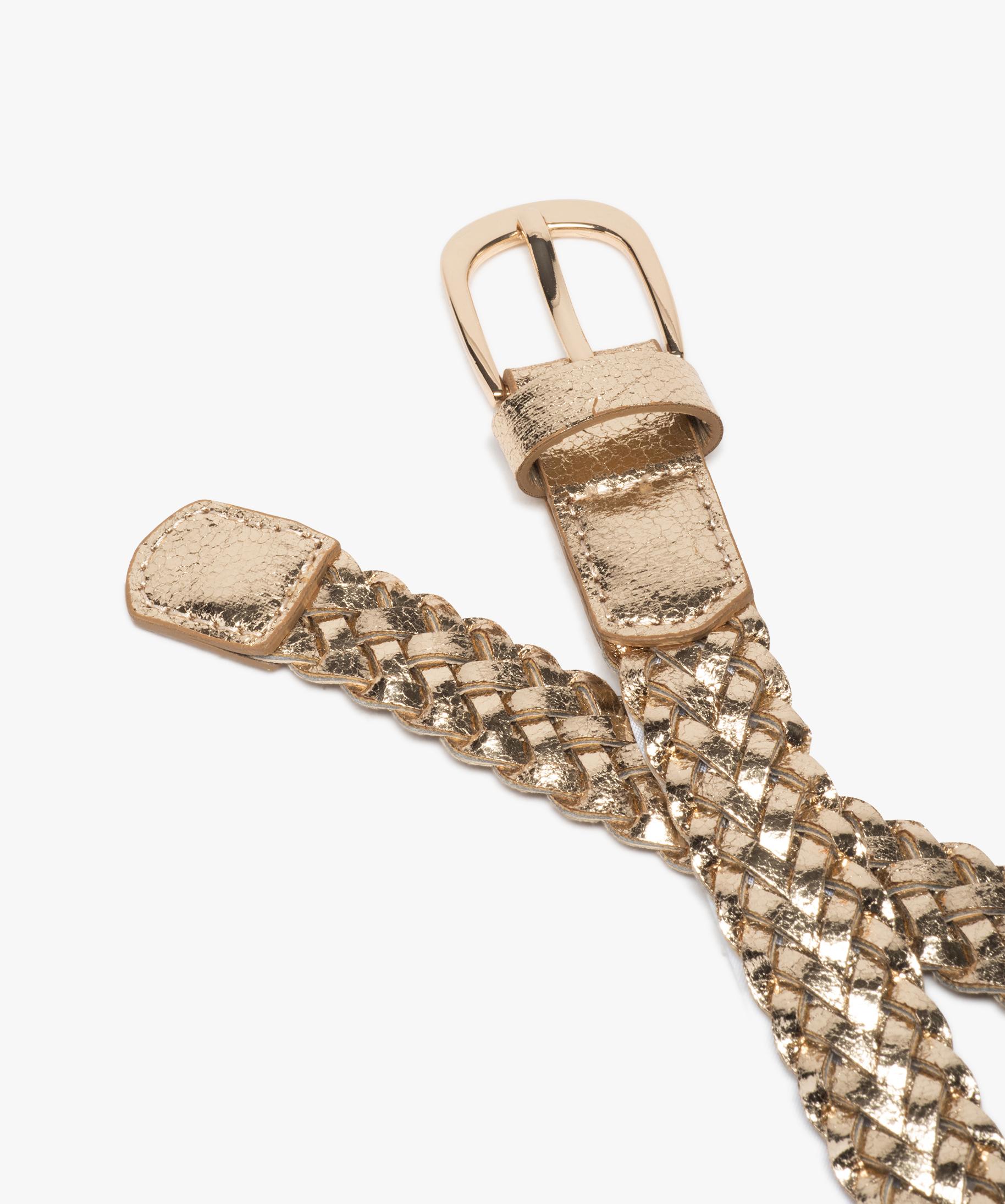 Ceinture tressée discount dorée femme