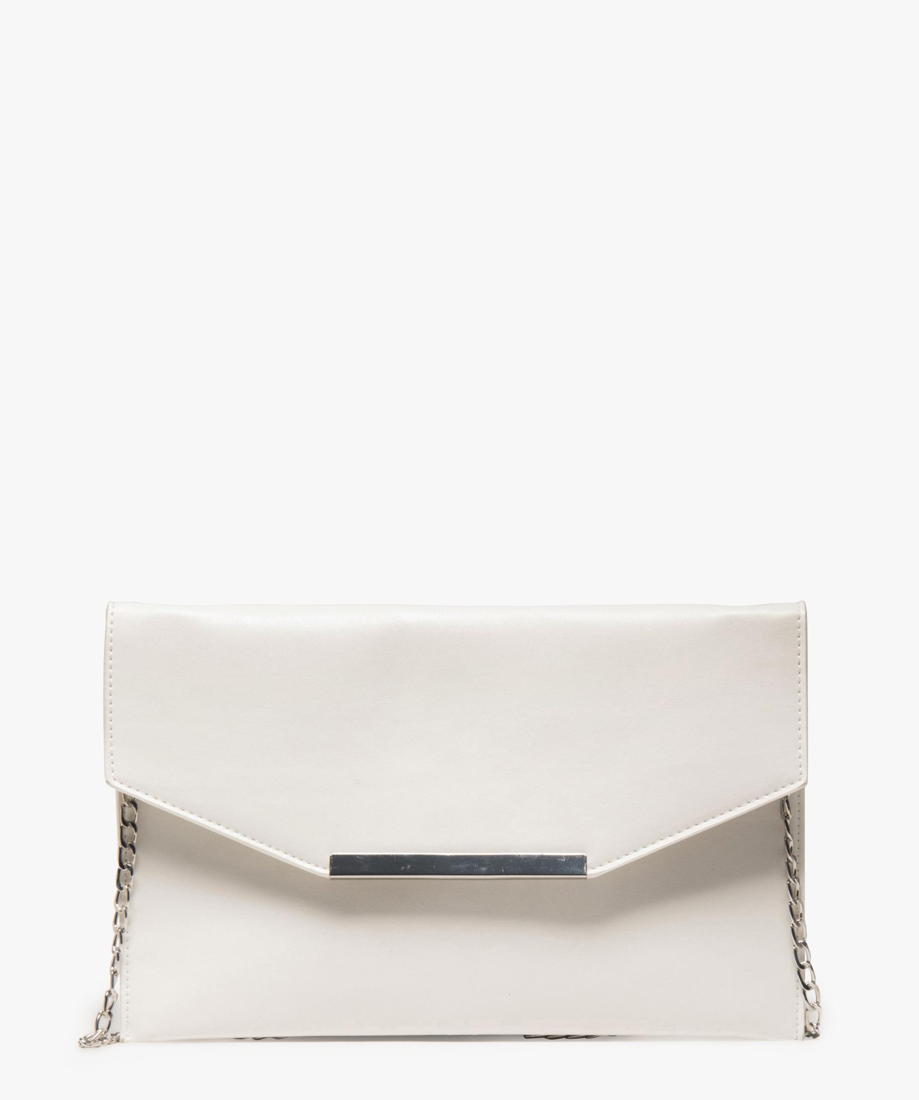 Sac pochette femme uni a bandouliere chaine