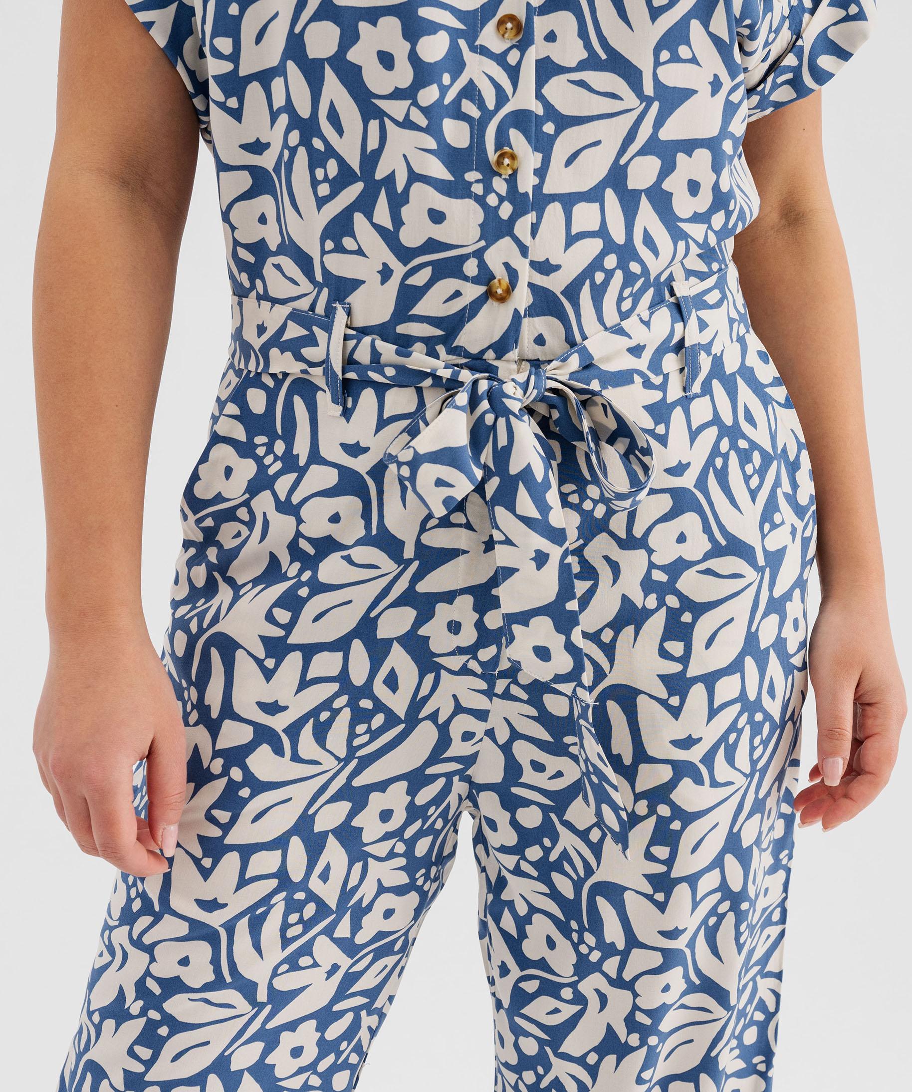 Mango - Combinaison En Jean Style Gilet De Costume - Bleu Clair