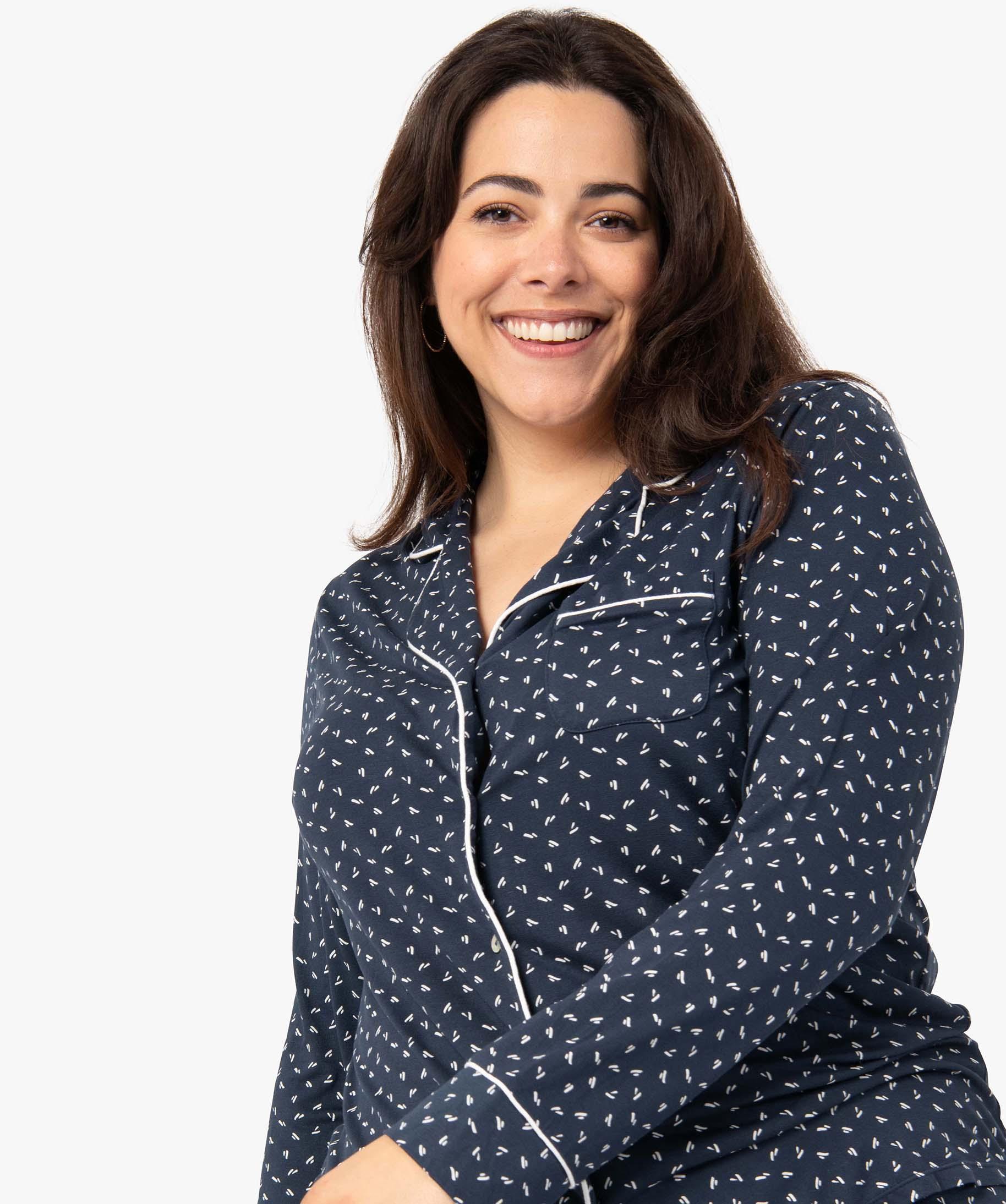 Pyjama femme grande taille gémo new arrivals