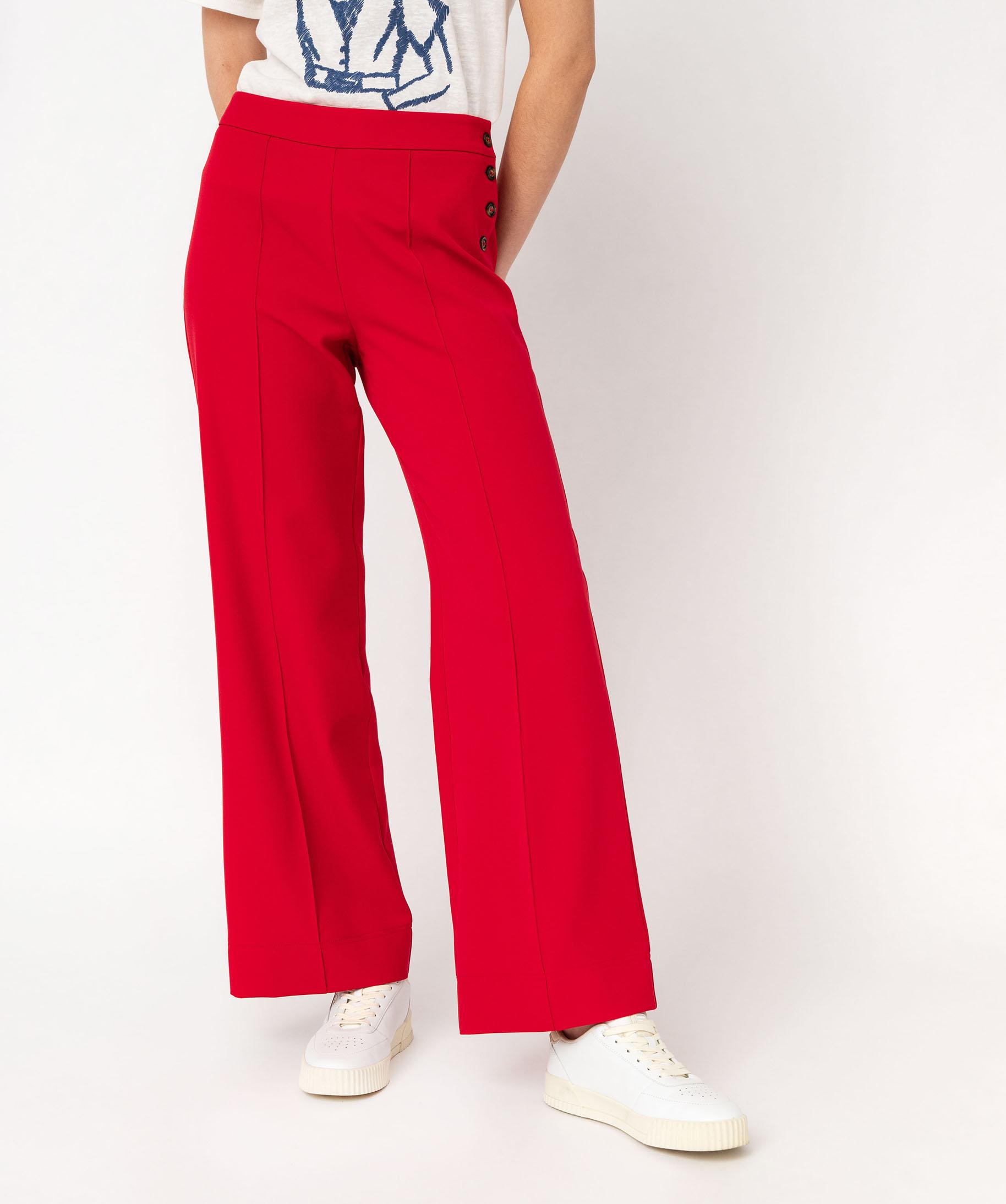 Pantalon femme fermeture coté store