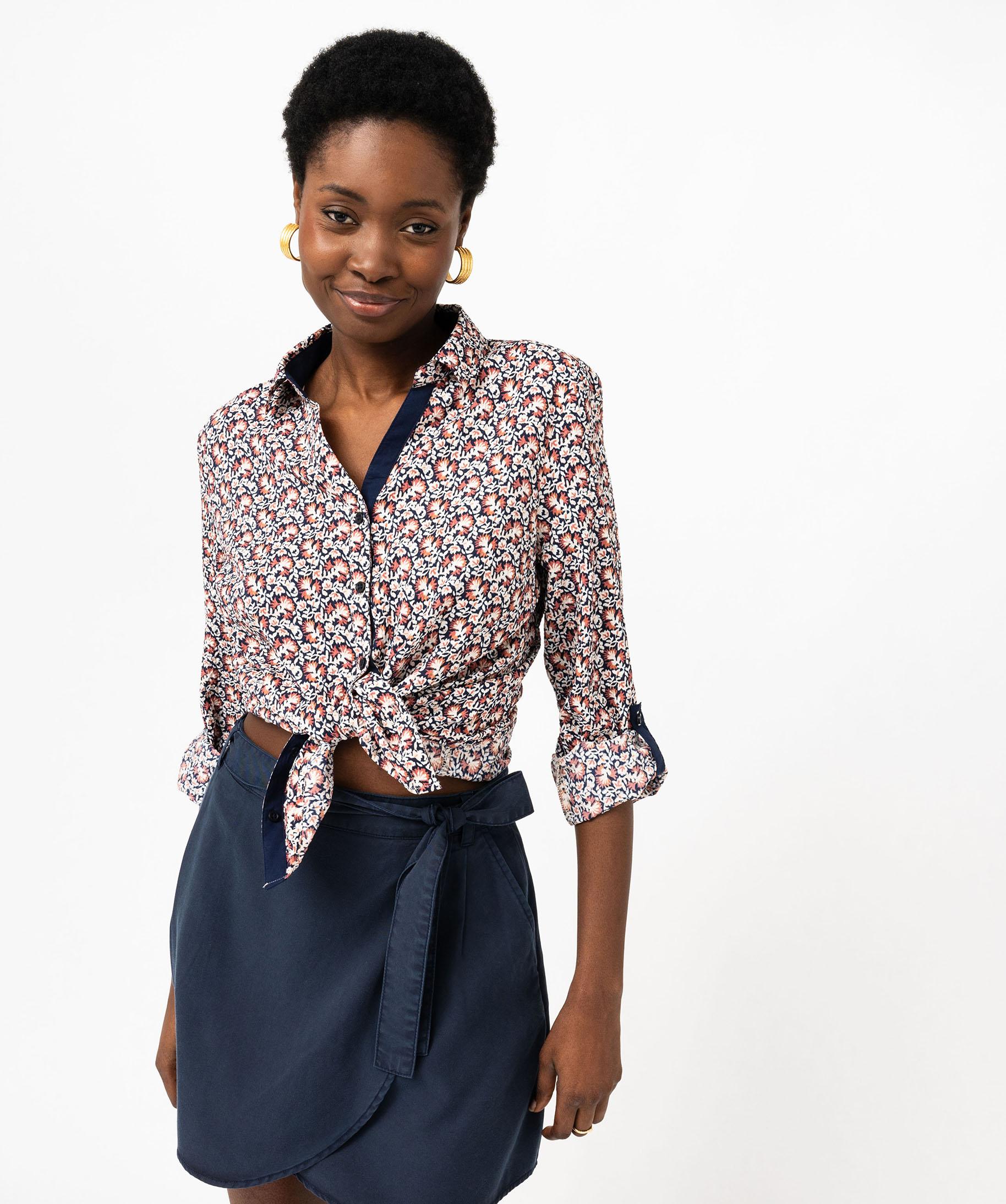 Chemise femme ROMFH imprimé jockey L manches longues
