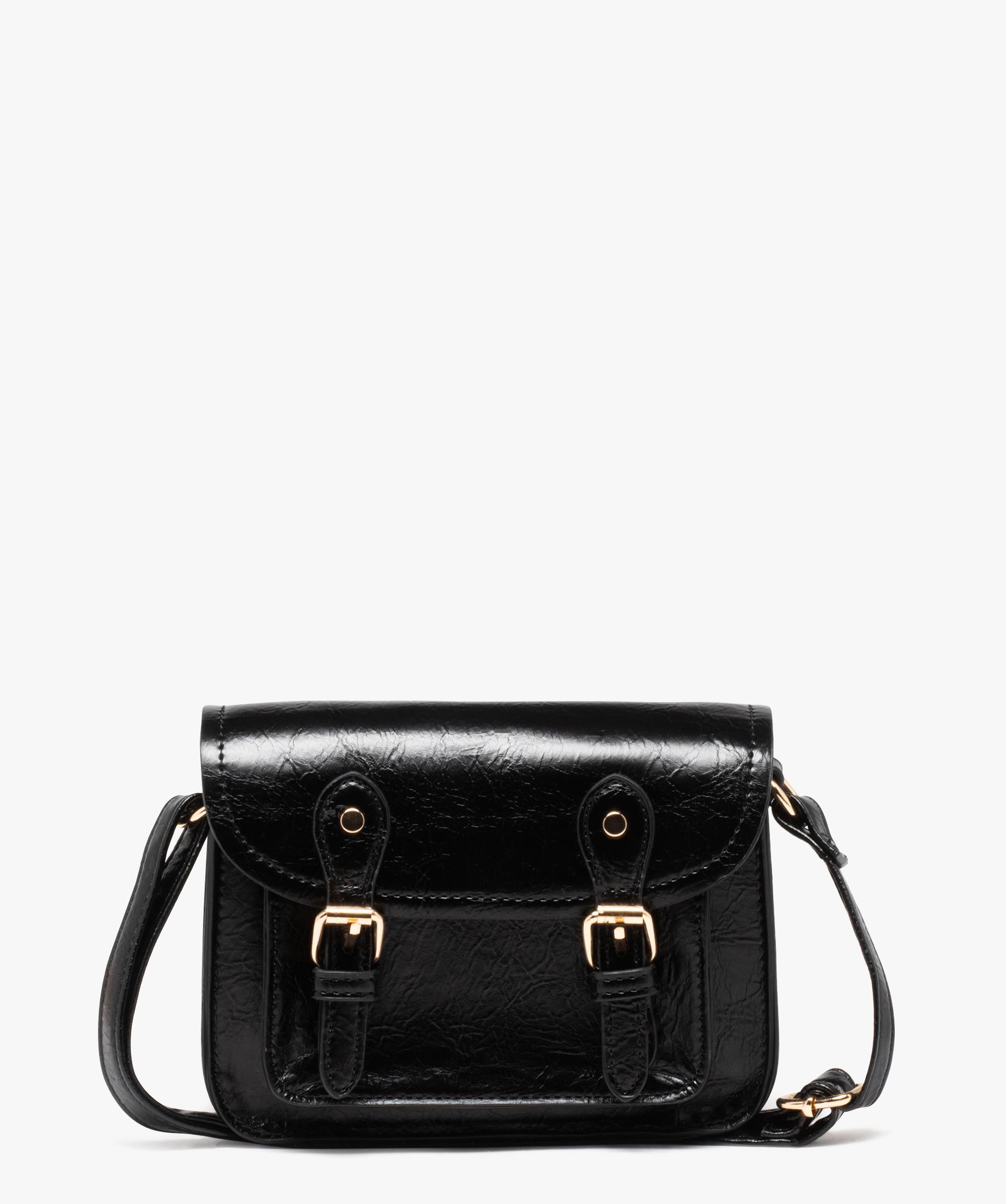 Sac besace petit format femme noir | GEMO