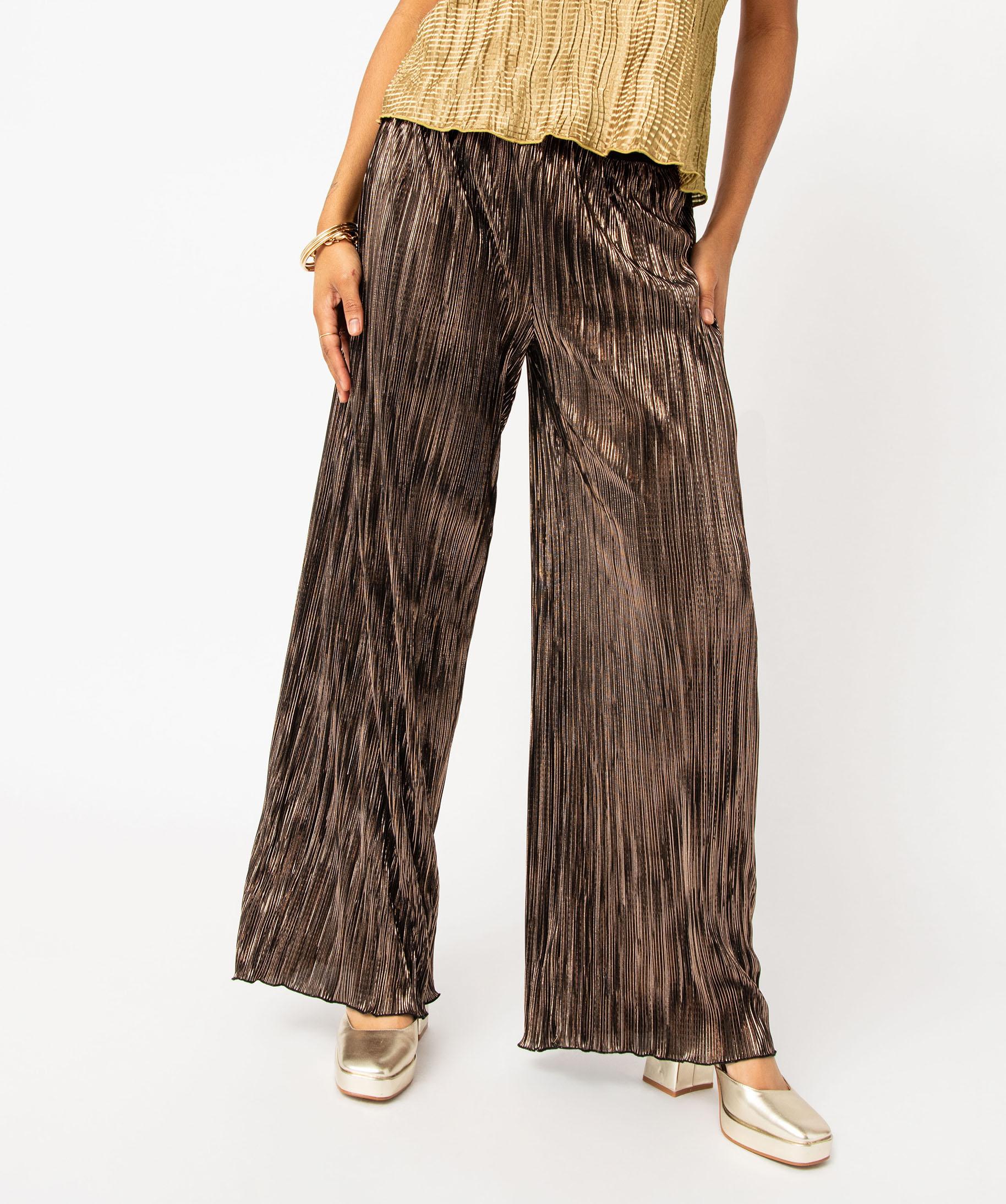 Pantalon De Soirée En Soie 100% La Perla Taille 42/IT - Noir à Paillettes, Neuf Avec étiquettes, Glamour