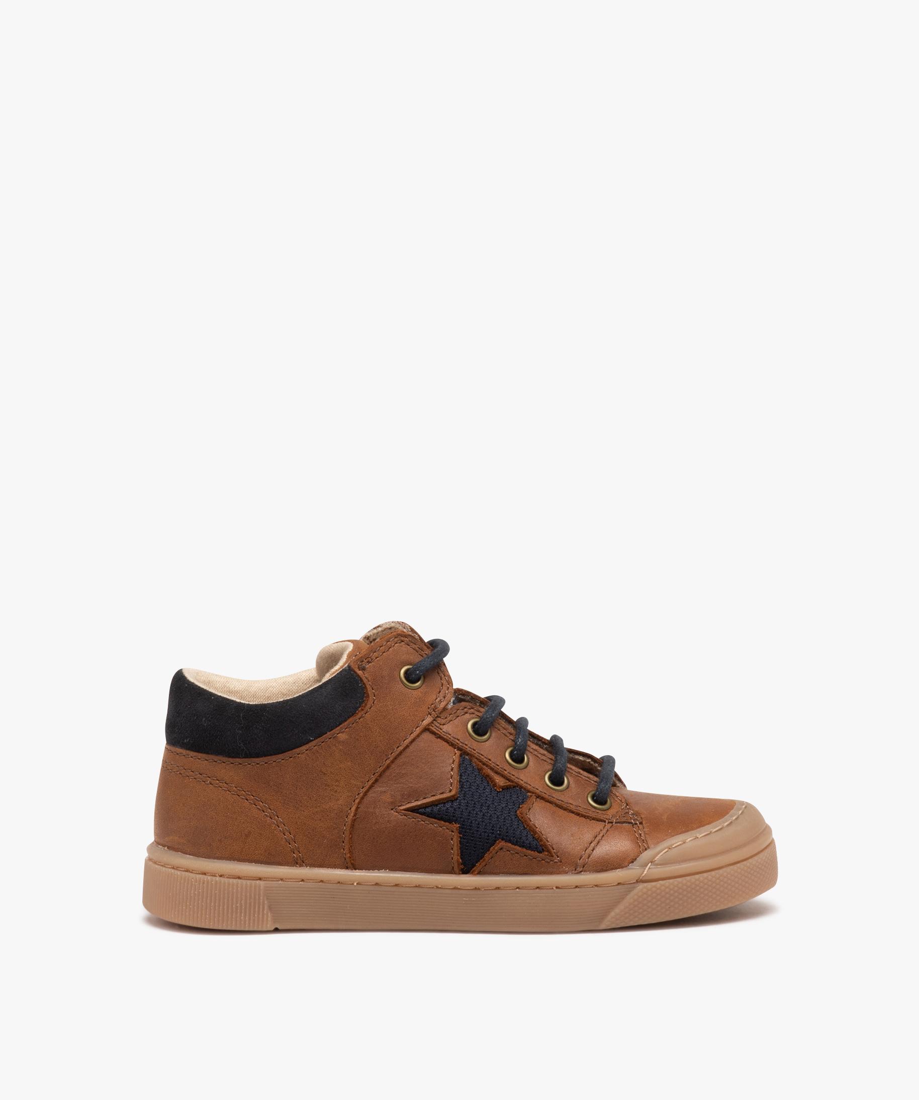 boots cuir garcon