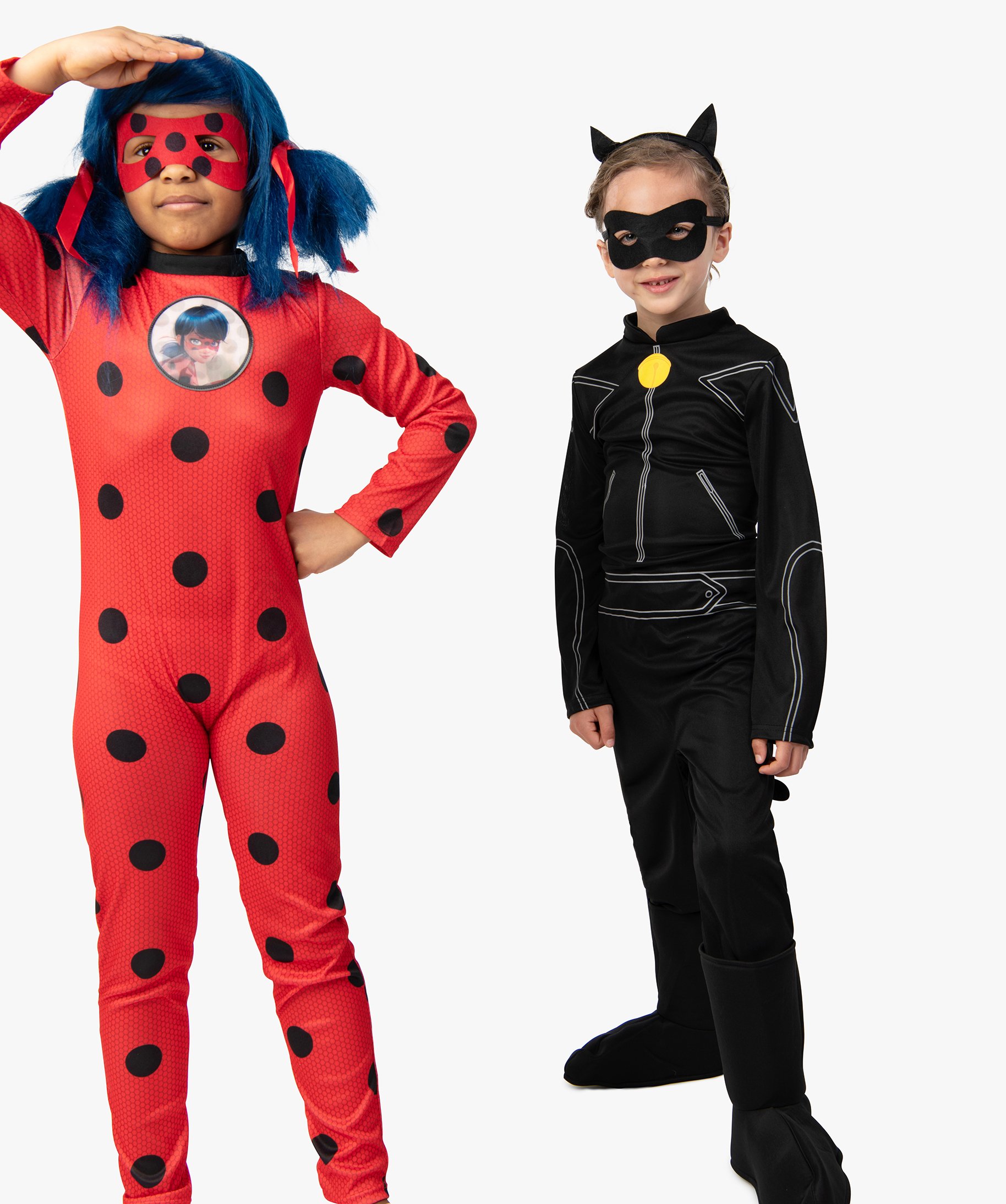 Gants Miraculous Ladybug Rouge et Noir - Accessoire de déguisement