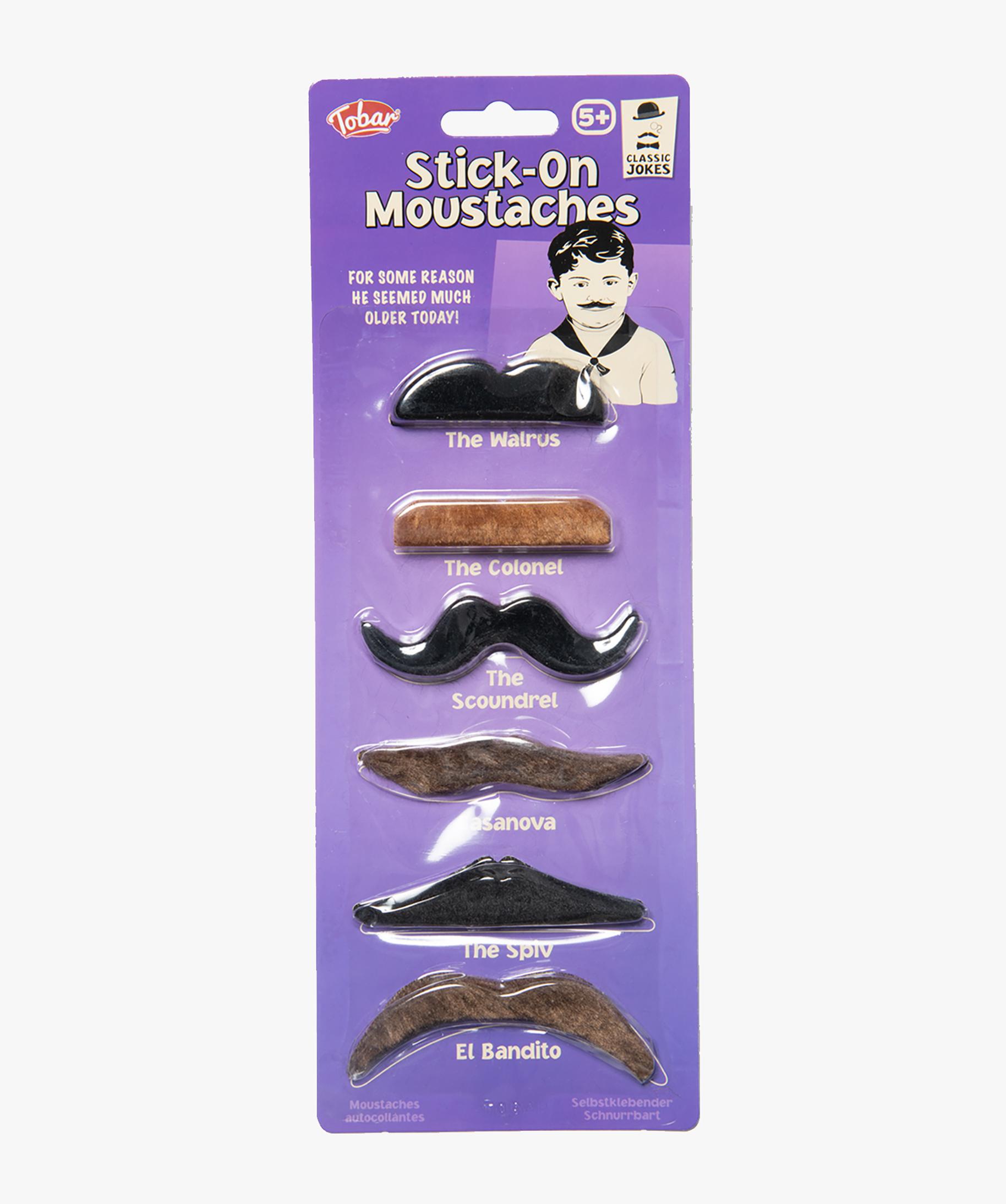 12 Pièces Fausses Moustaches, Moustache Autocollante, Auto Adhésif Moustache, Fausse Barbe, Moustache Deguisement Pour La Fête De Mascarade Halloween Photo Booth Props (Noir