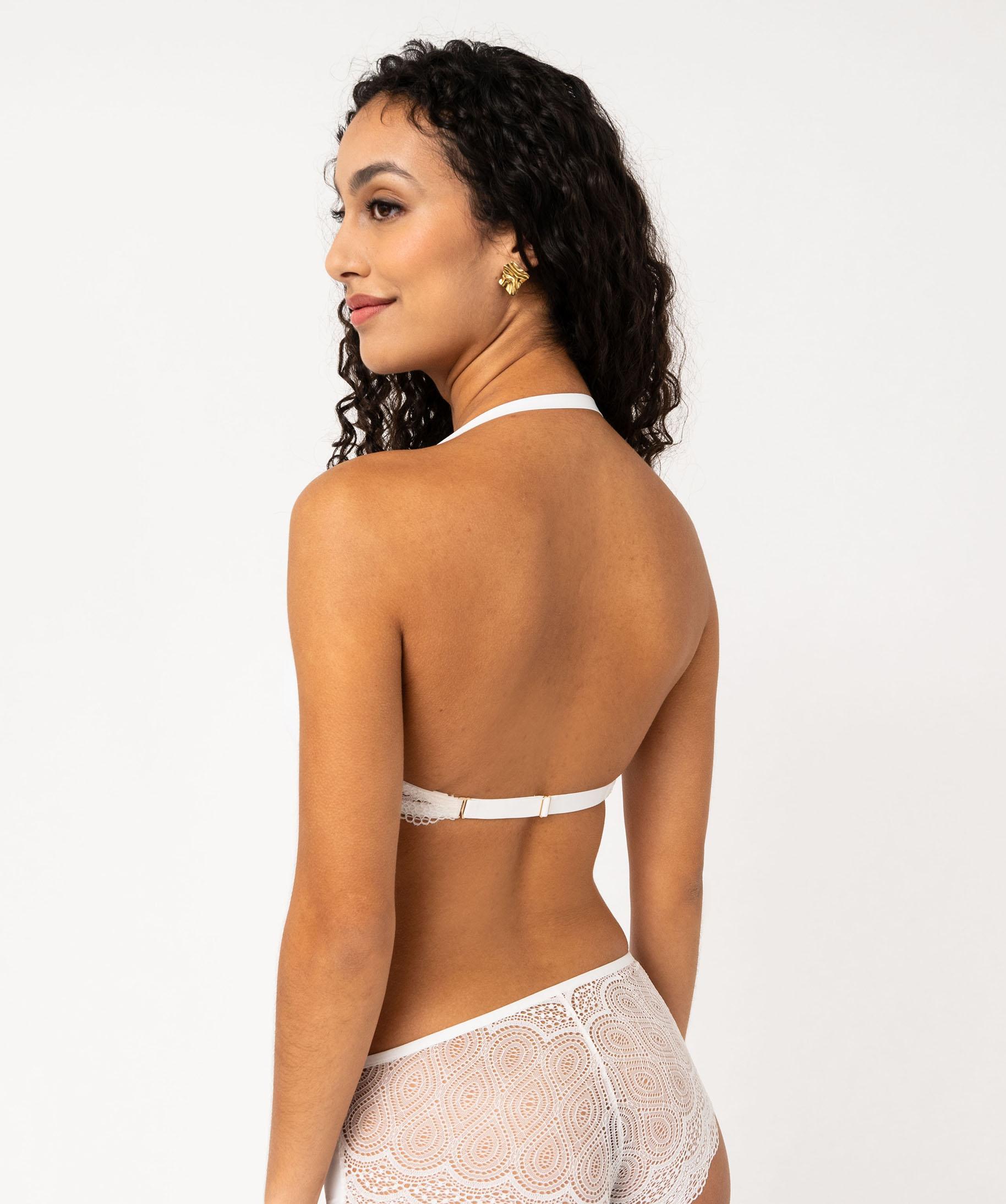Soutien gorge a armatures avec bretelles multipositions blanc GEMO