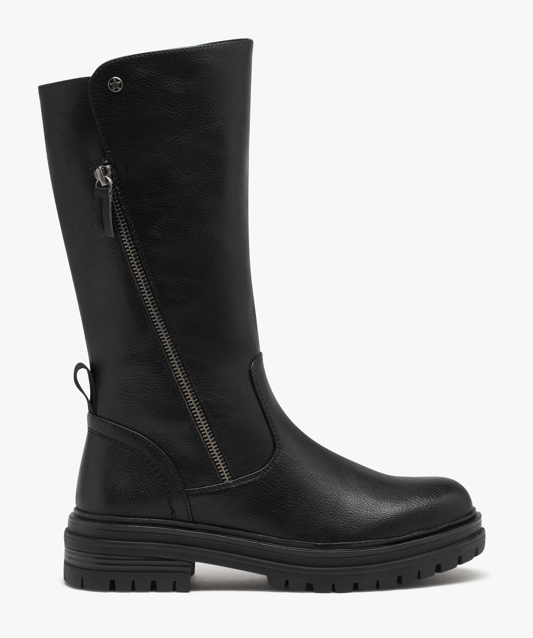 botte esprit motard femme