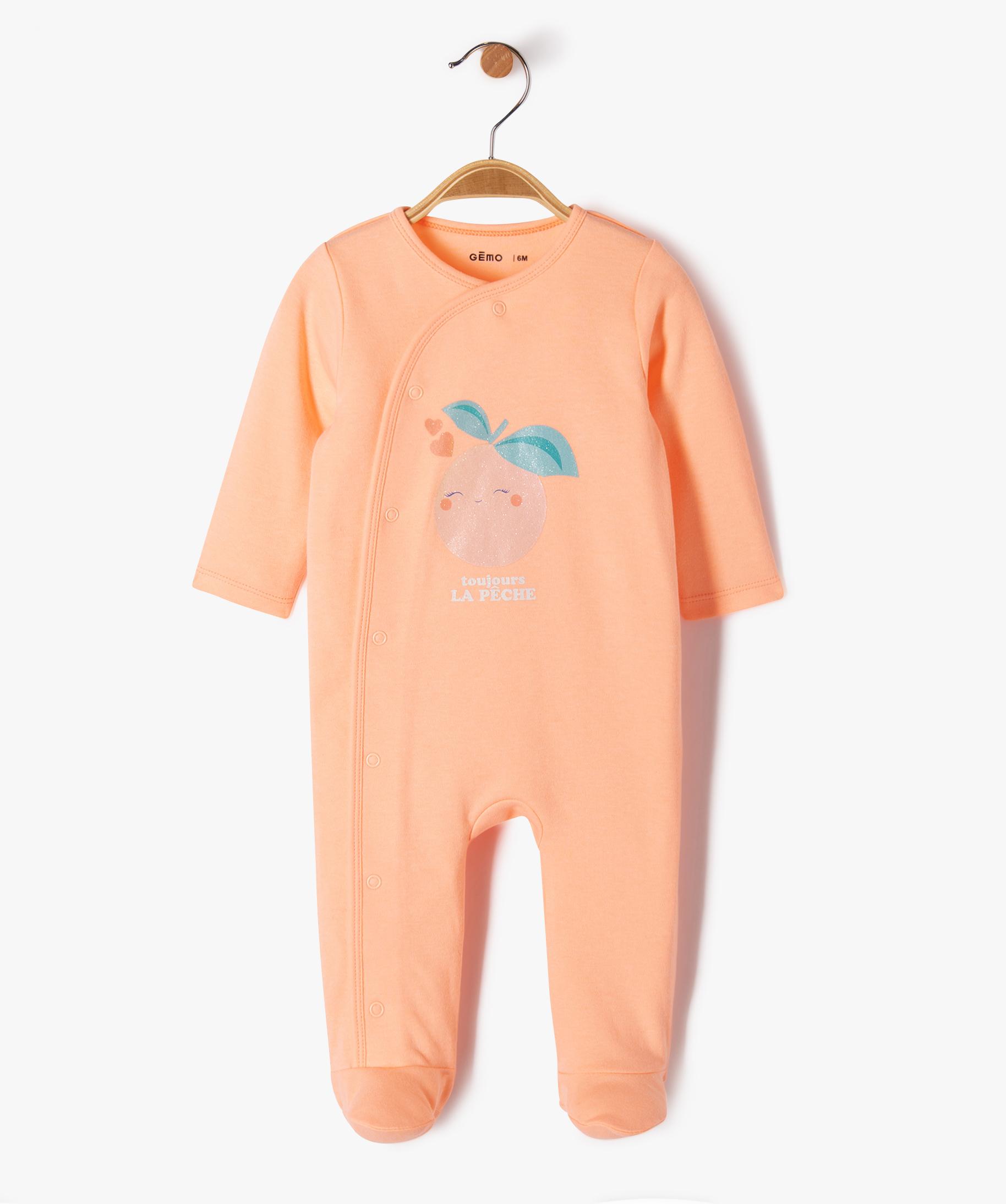 Pyjama dors-bien en velours - Rose clair - Bébé fille - 10.00 Pyjama dors-bien en velours - Rose clair - Bébé fille - 10.00