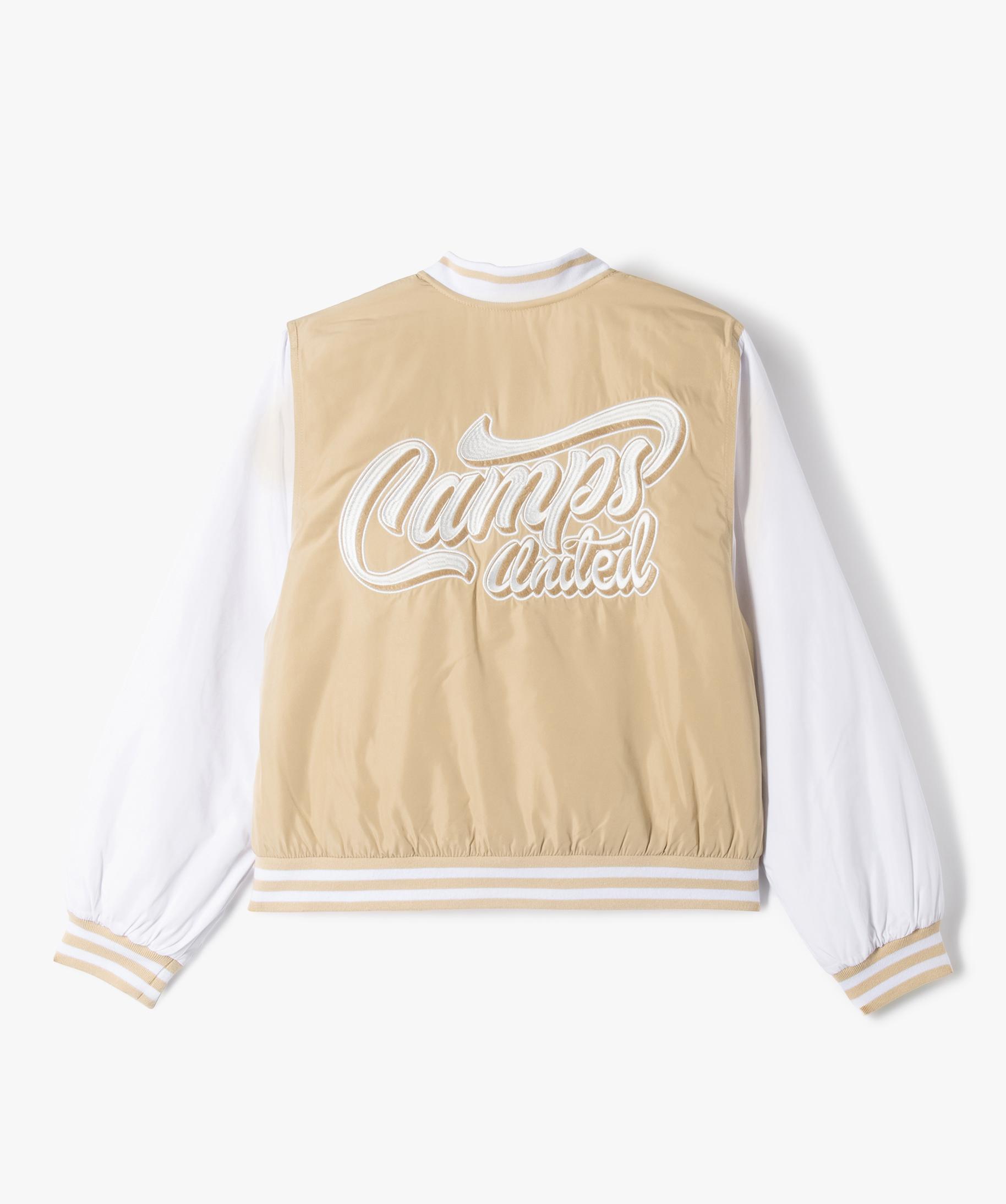 Blouson bomber bicolore fille Camps United beige GEMO