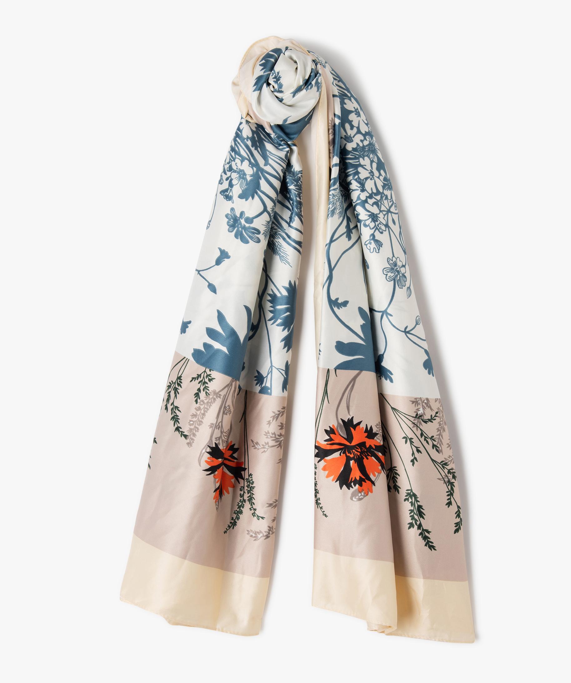 Foulard Carré En Satin Léger - Motif Drapeau Canadien Et Feuille D'érable - Accessoire Polyvalent Pour Femme