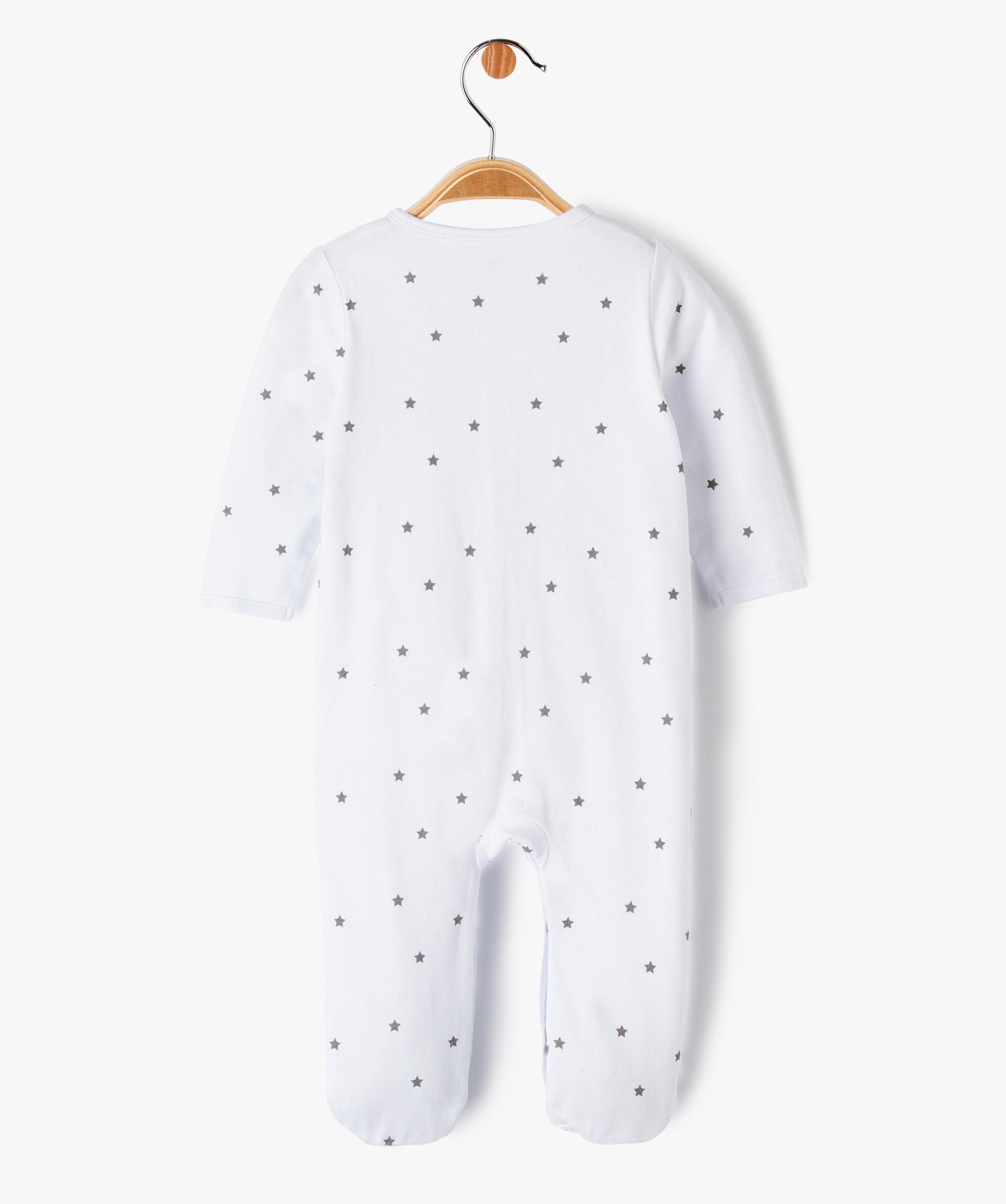 Pyjama bébé pression devant hotsell