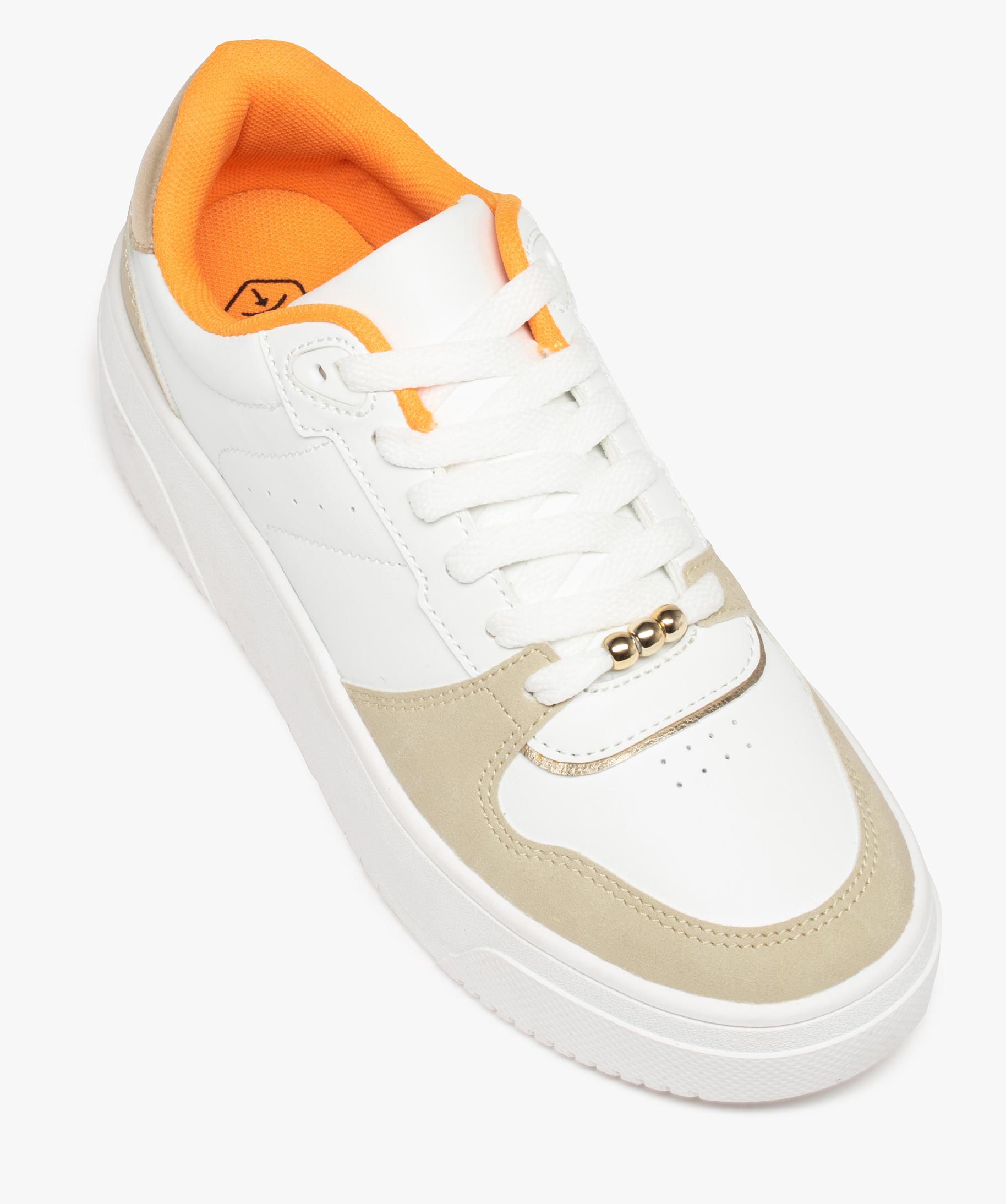Basket blanche hotsell femme gemo