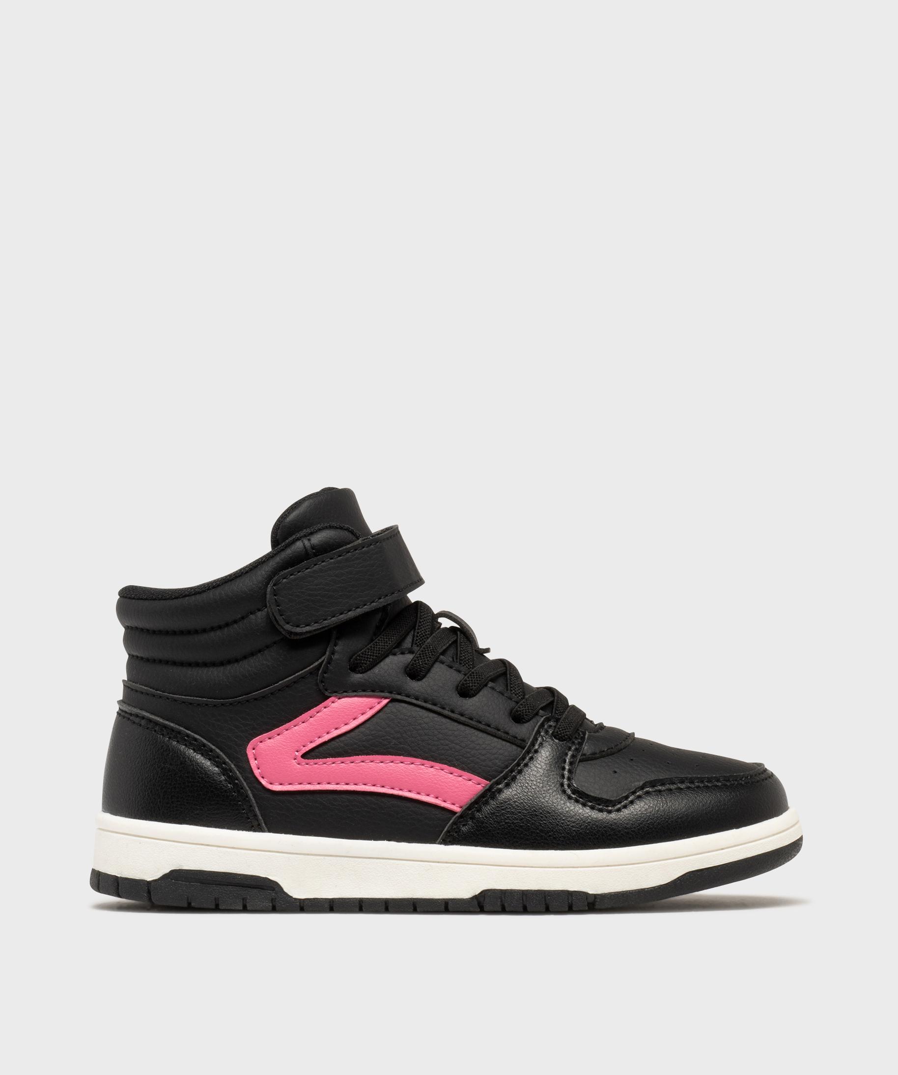Baskets montantes multicolores fille noir | GEMO