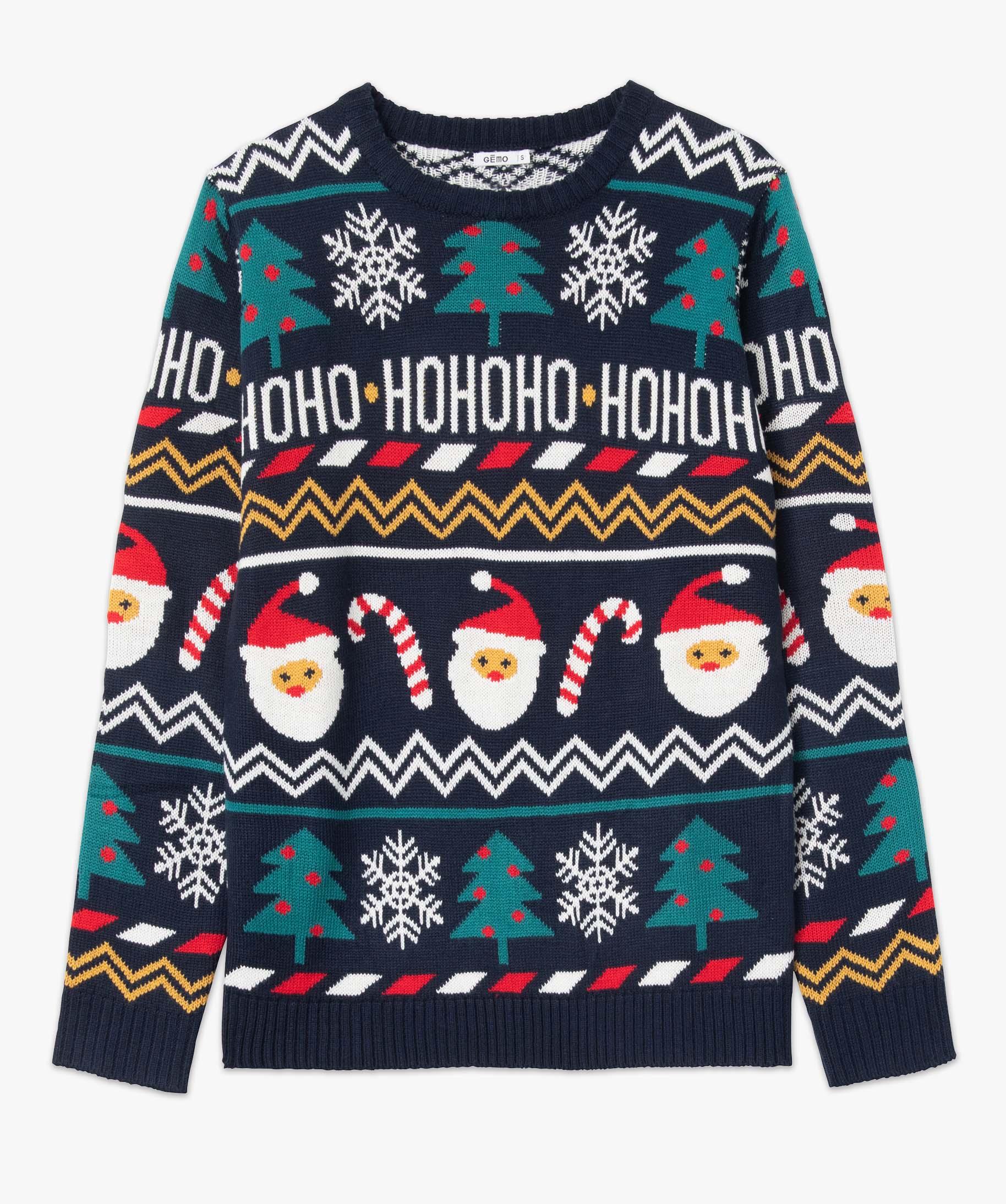 Pull de sales noel gemo homme