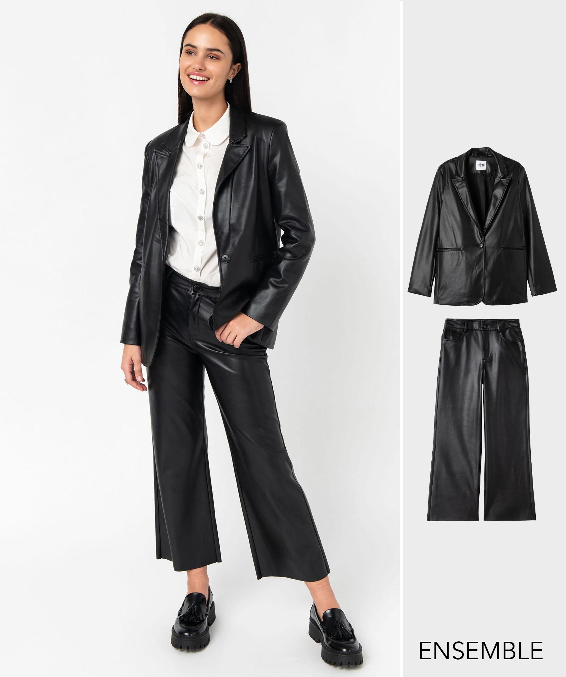 Pantalon simili cuir femme gemo 2025