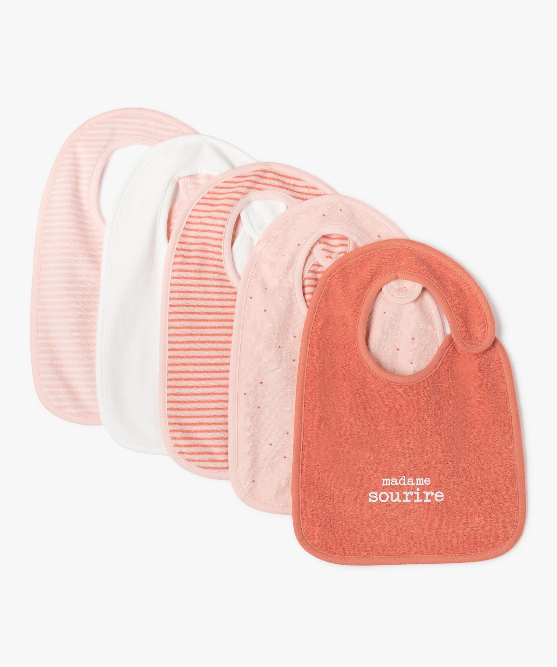 Interbaby 00146 Lot de 12 bavoirs éponge 20 x 25 unisexe
