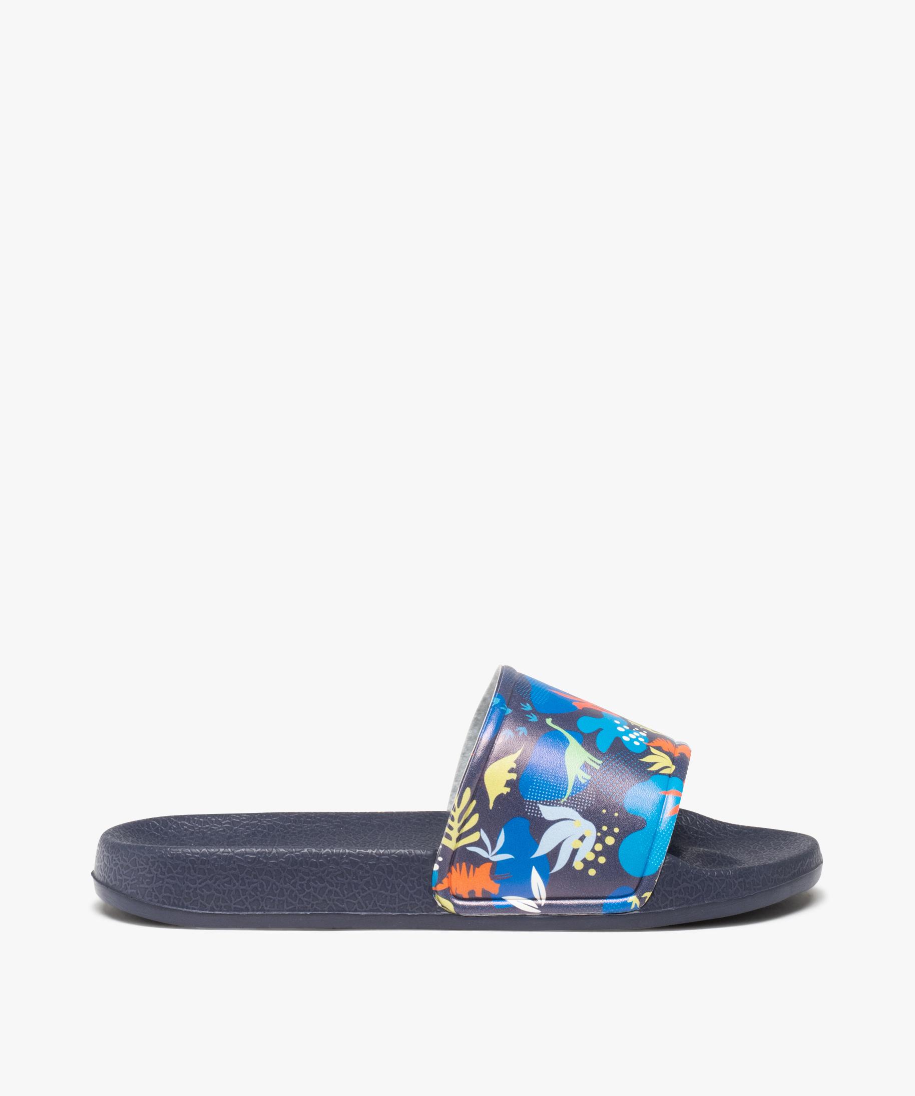 Chaussons Beck Pour Garçon - Modèle Dinosaure Préhistorique, Semelle Antidérapante - Taille Enfant