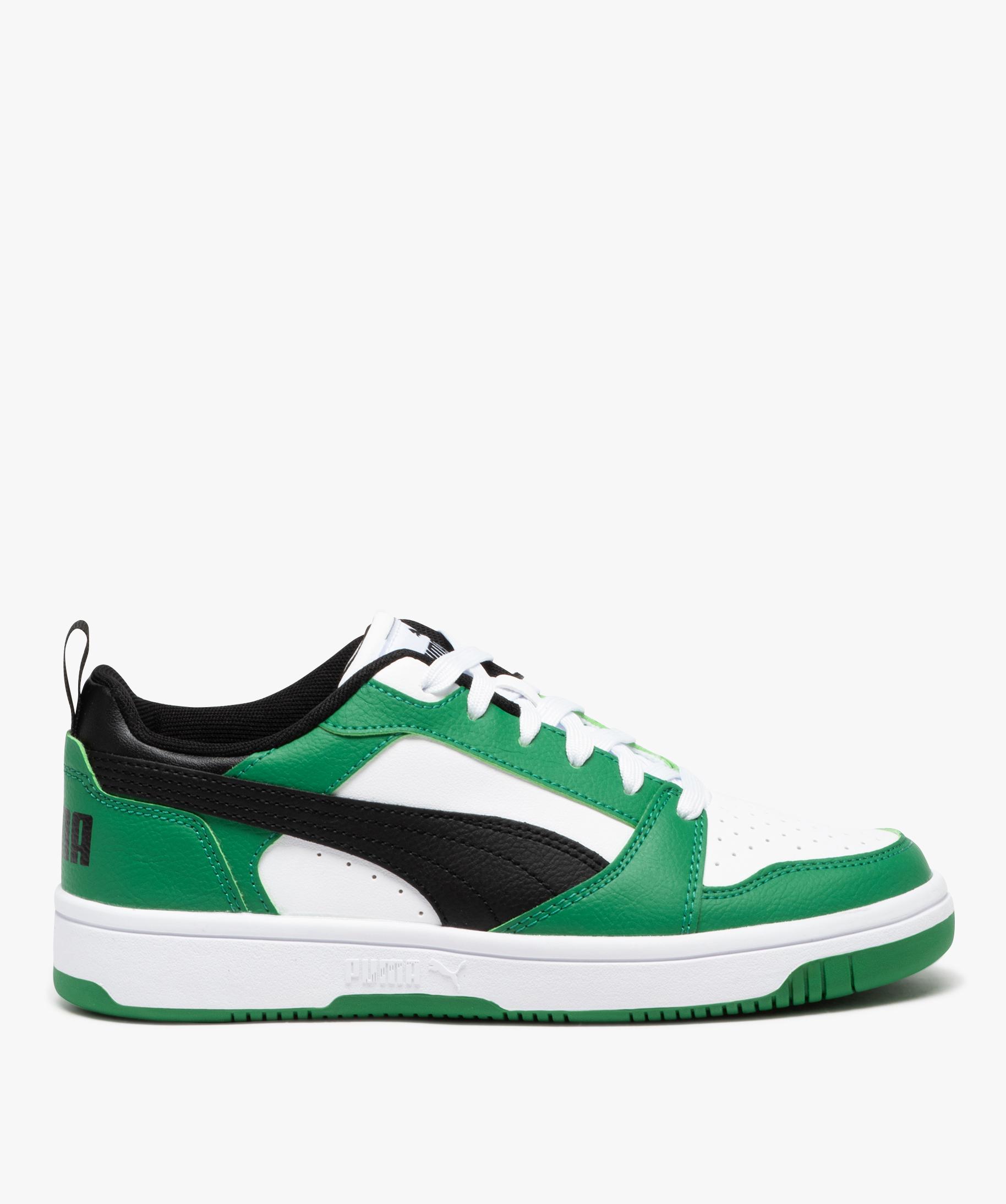 Baskets gar on style r tro lacets bande contrastante blanc