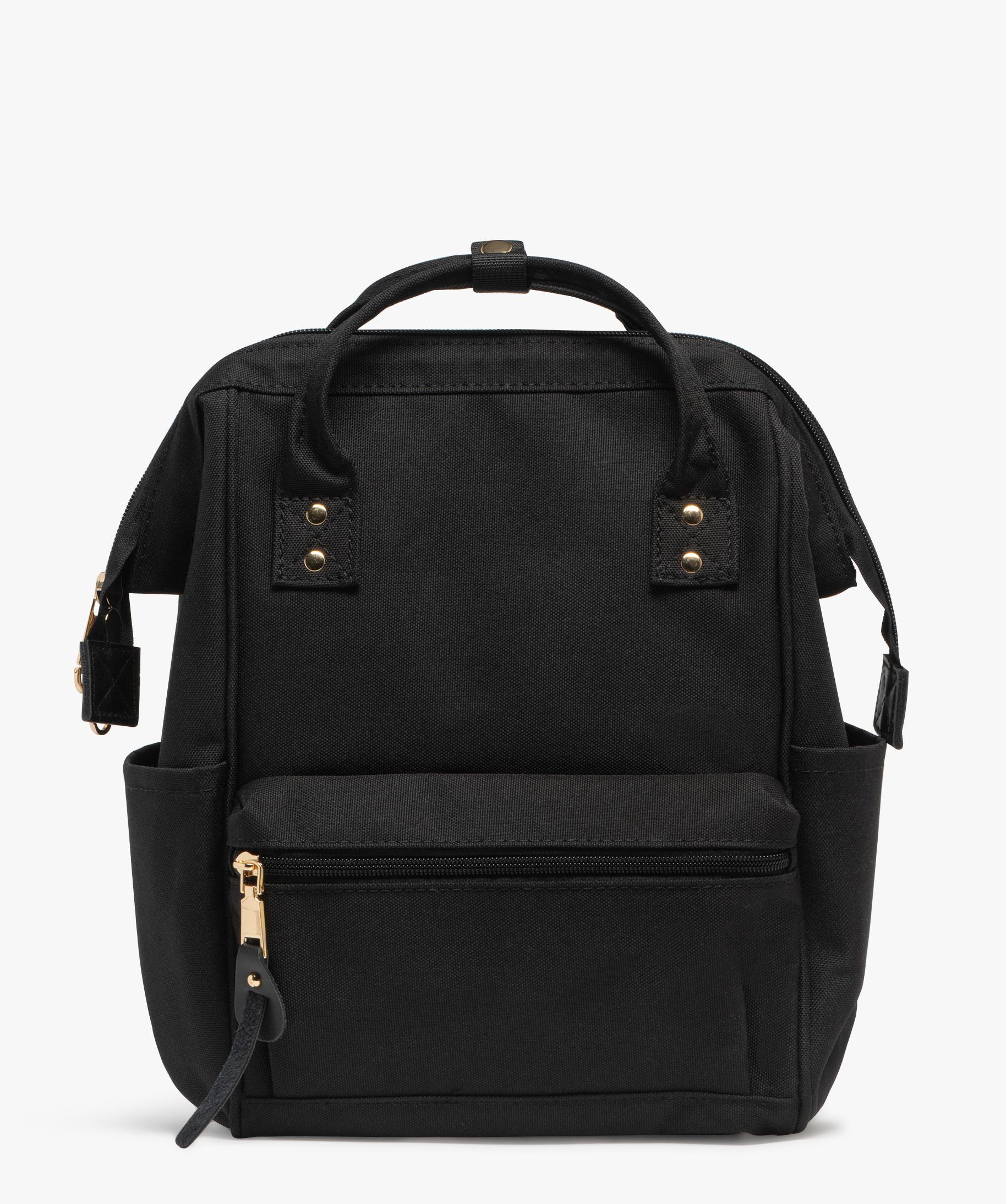Sac a dos petit format a large ouverture en textile femme