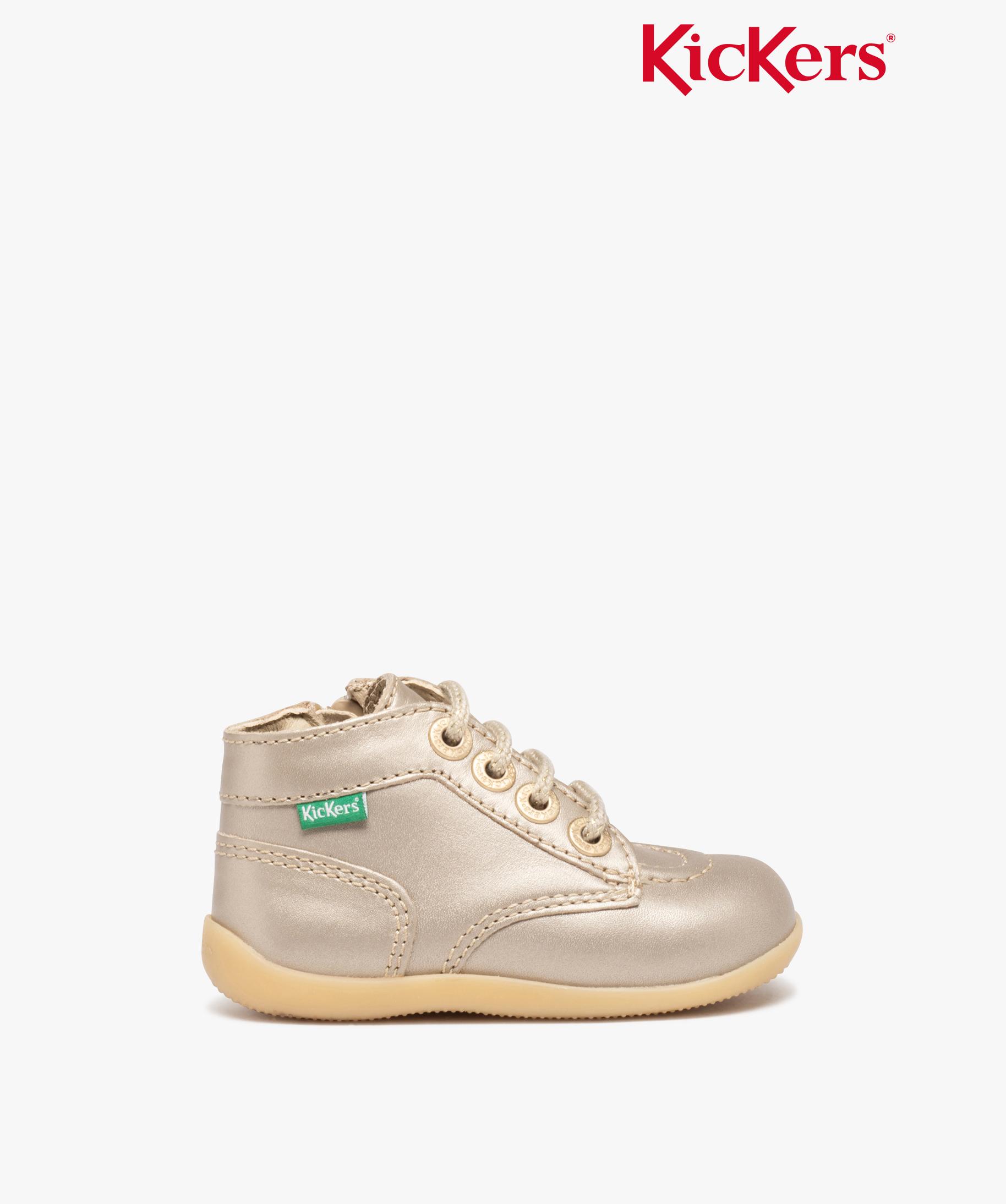 Chausson Cuir Souple Bebe EDOTON Chaussues Bu00e9bu00e9 Fille