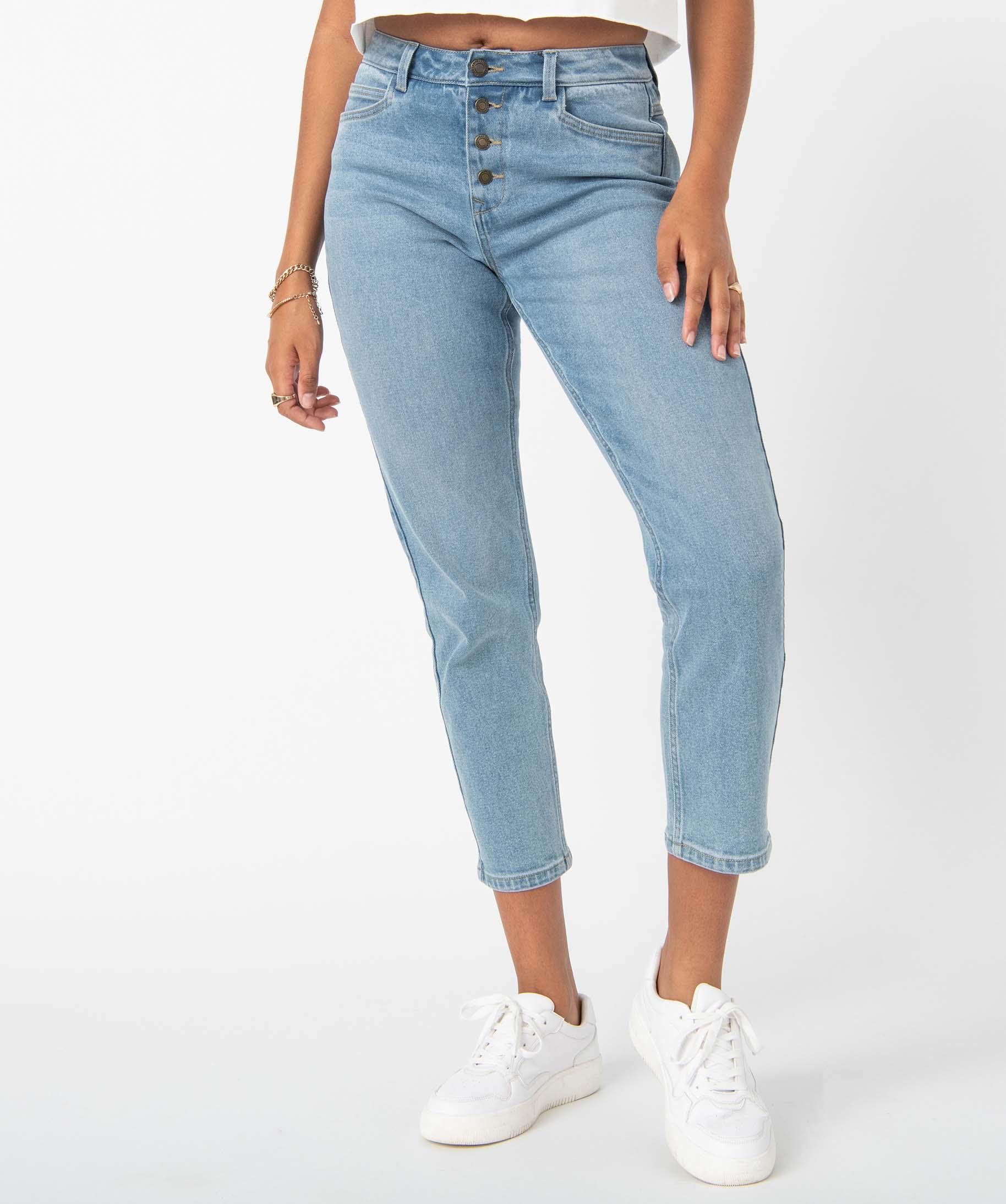 Jean femme coupe Mom Camps United stone GEMO