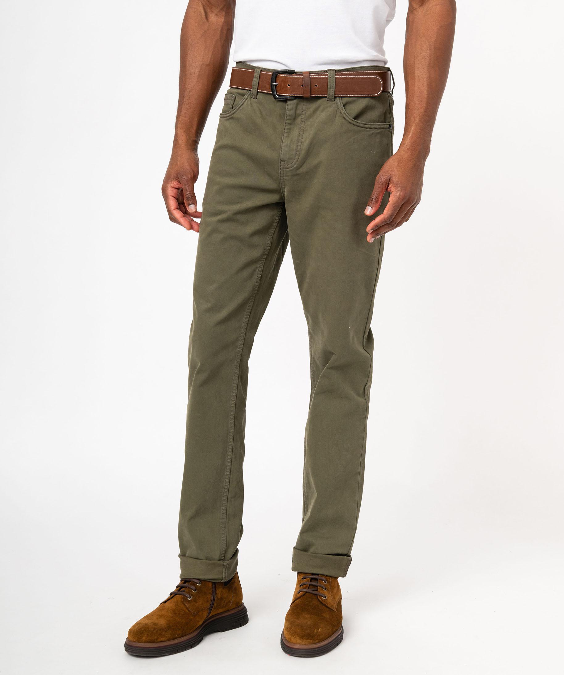 Pantalon avec poches sur le côté - Bleu - 22.00€ - Kiabi