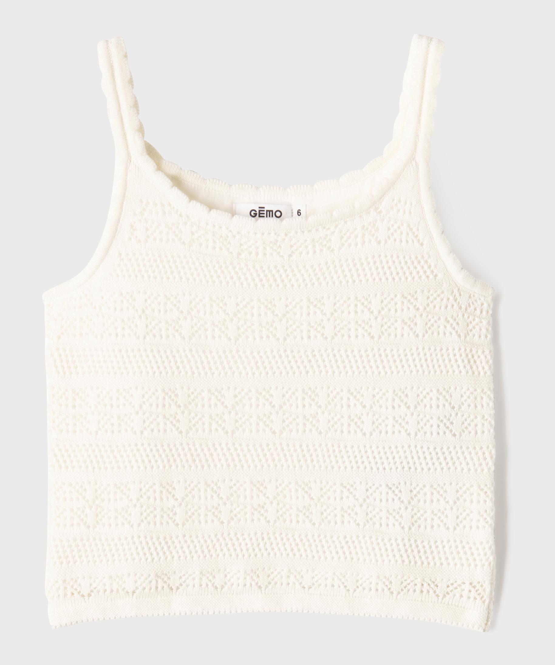 Débardeur Femme Brodé En Coton Goobi - Bleu, Taille XL, Neuf Avec étiquettes