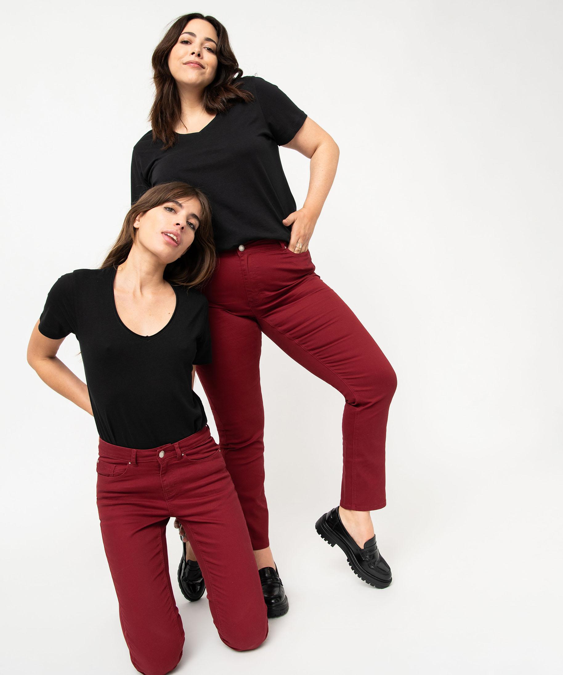 Pantalon femme best sale grande taille gémo